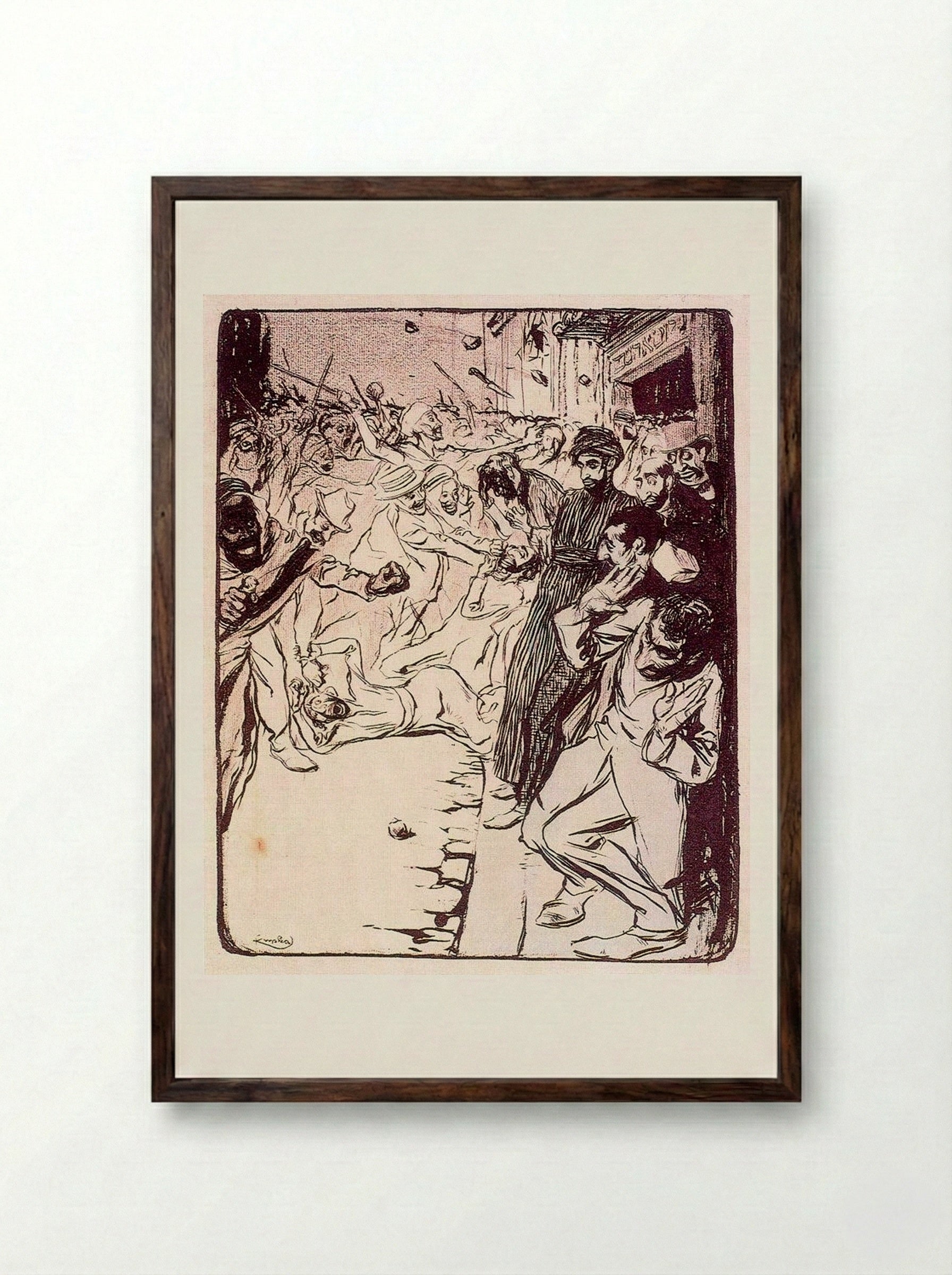 Algiers - František Kupka - Framed Print Dark Wood