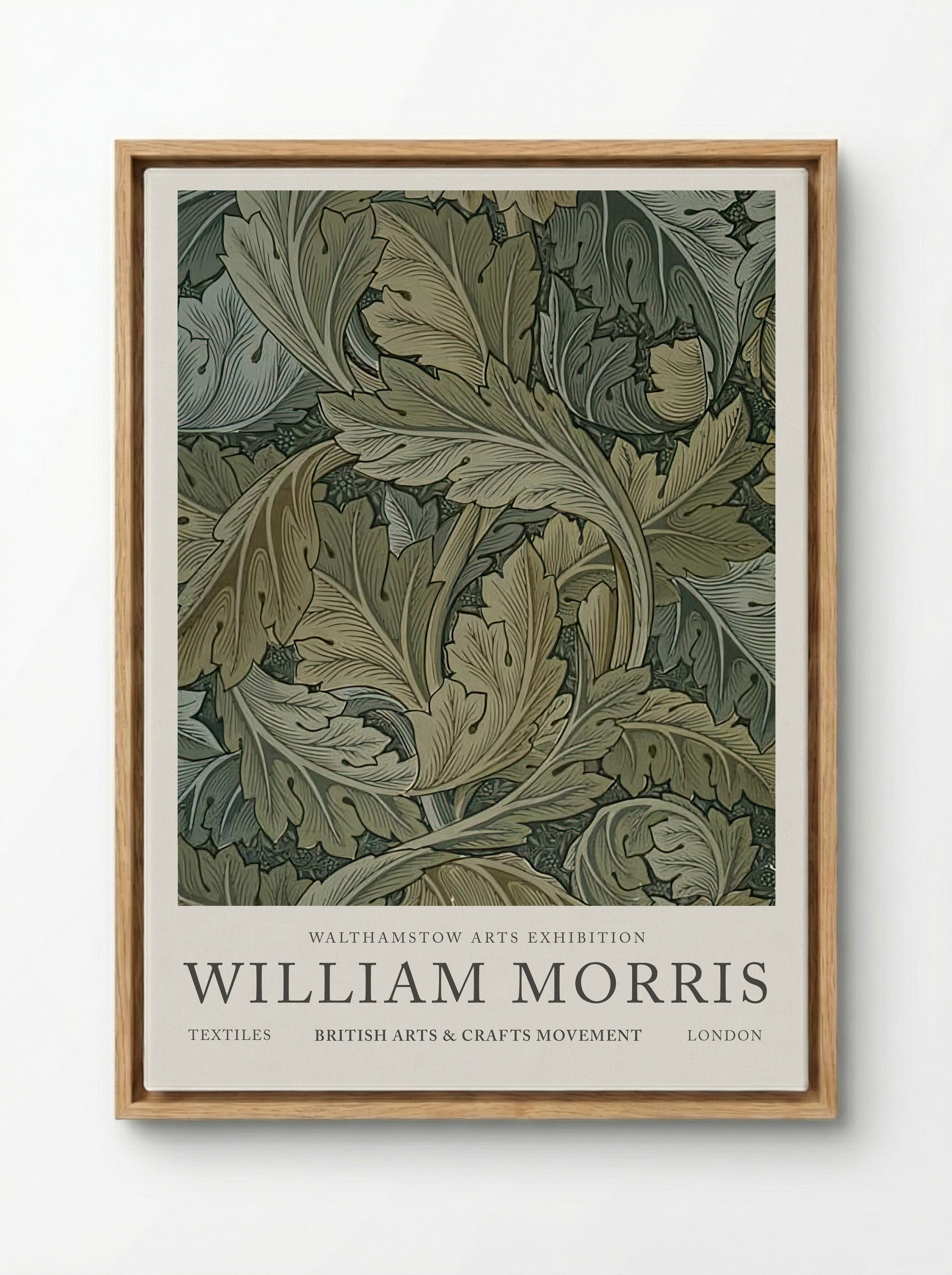 Acanthus - William Morris - Framed Canvas Wood