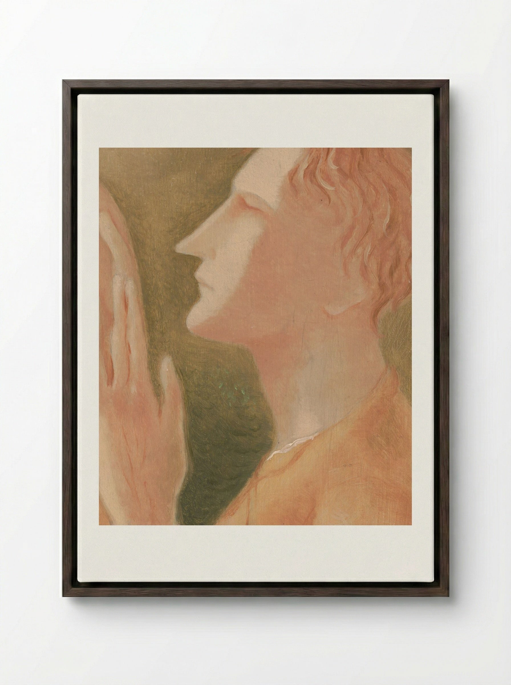 Blind Man - Mikuláš Galanda - Framed Canvas Dark Wood