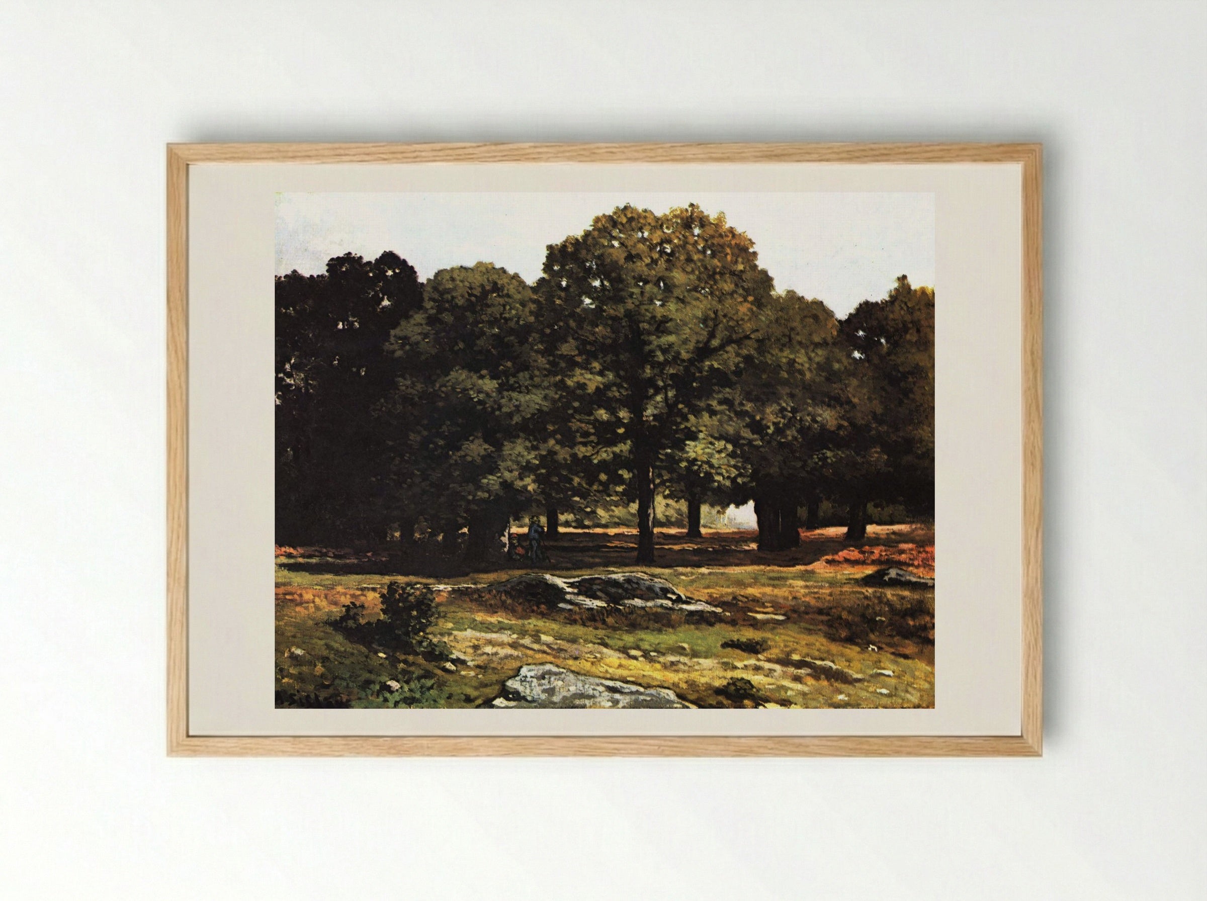 Chestnut Avenue in La Celle-Saint-Cloud - Alfred Sisley - Framed Print Wood