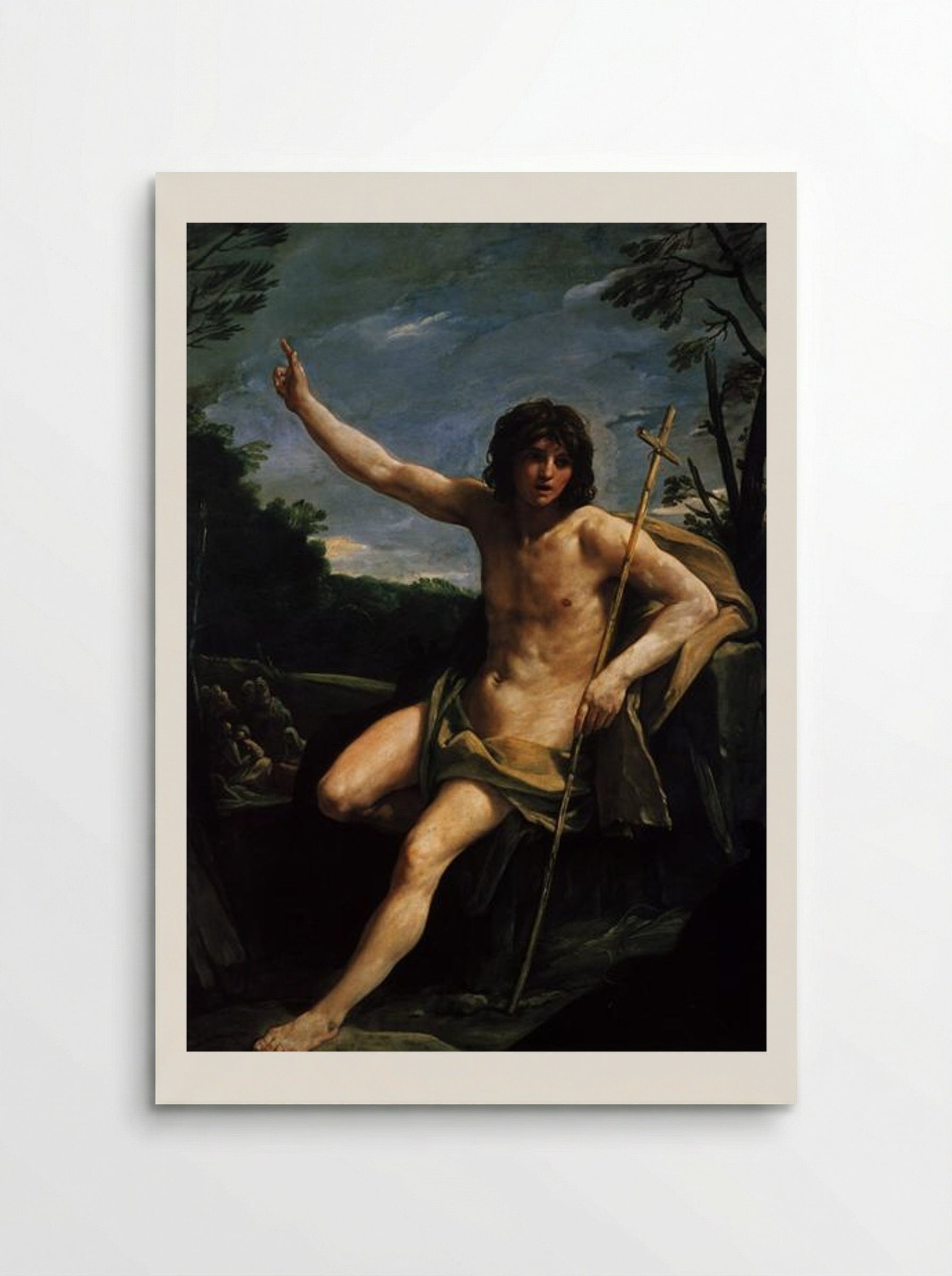 Saint John the Baptist in the Wilderness - Guido Reni - Poster