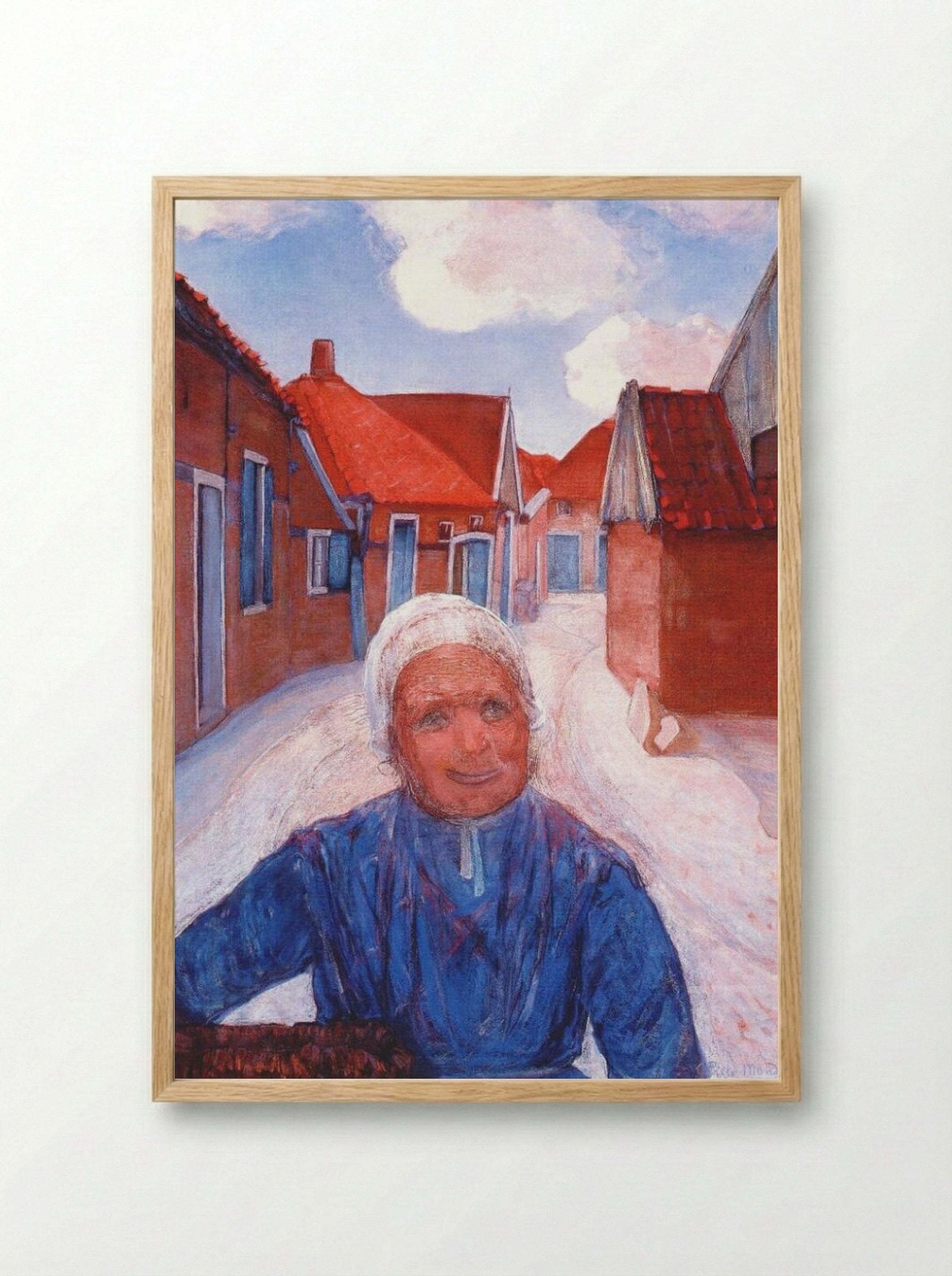 On the Lappenbrink - Piet Mondrian - Framed Print Wood