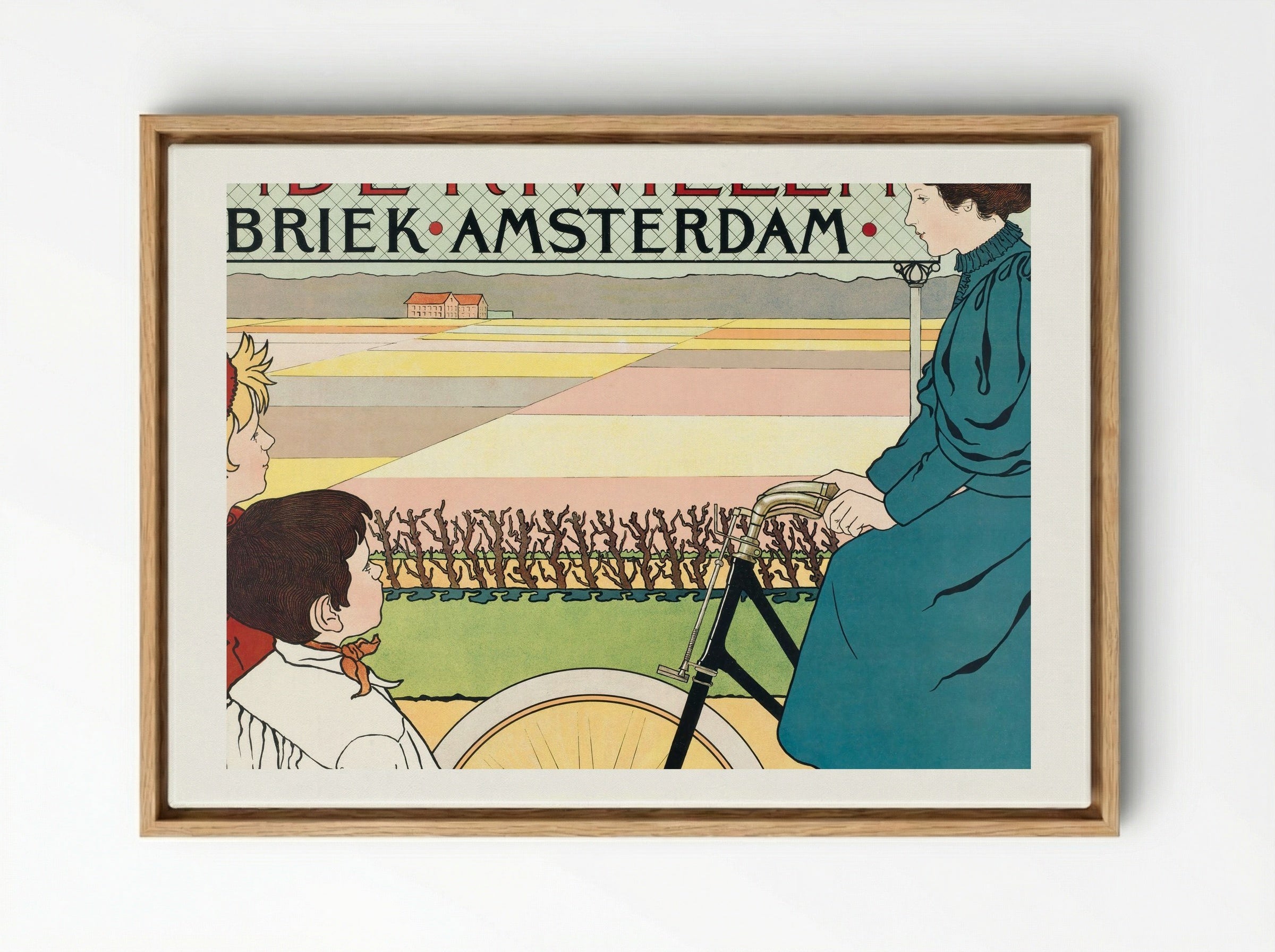 Hinde-Rijwielen Fabriek Amsterdam - Johann Georg van Caspel - Framed Canvas Wood