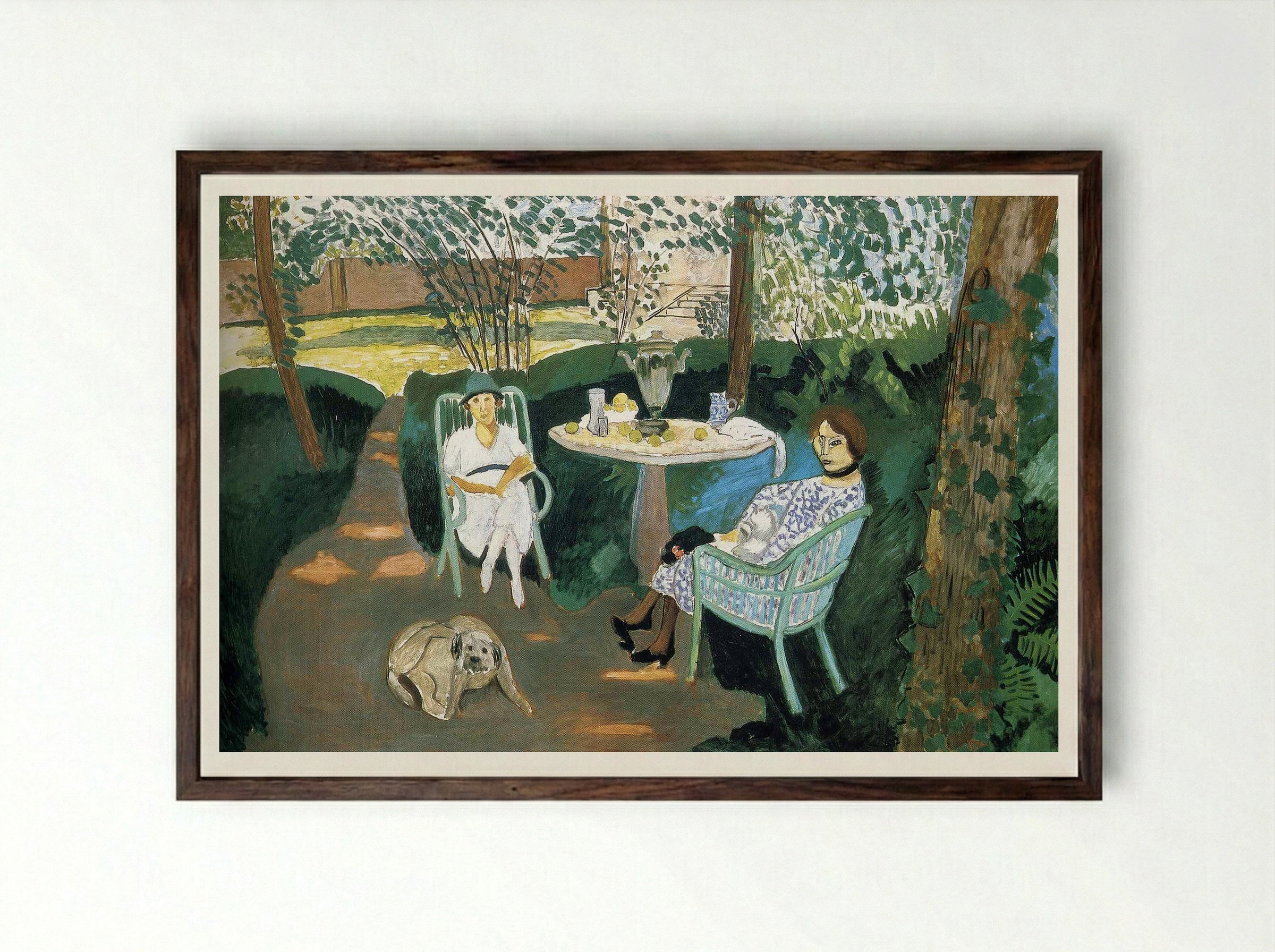 Tea - Henri Matisse - Framed Print Dark Wood