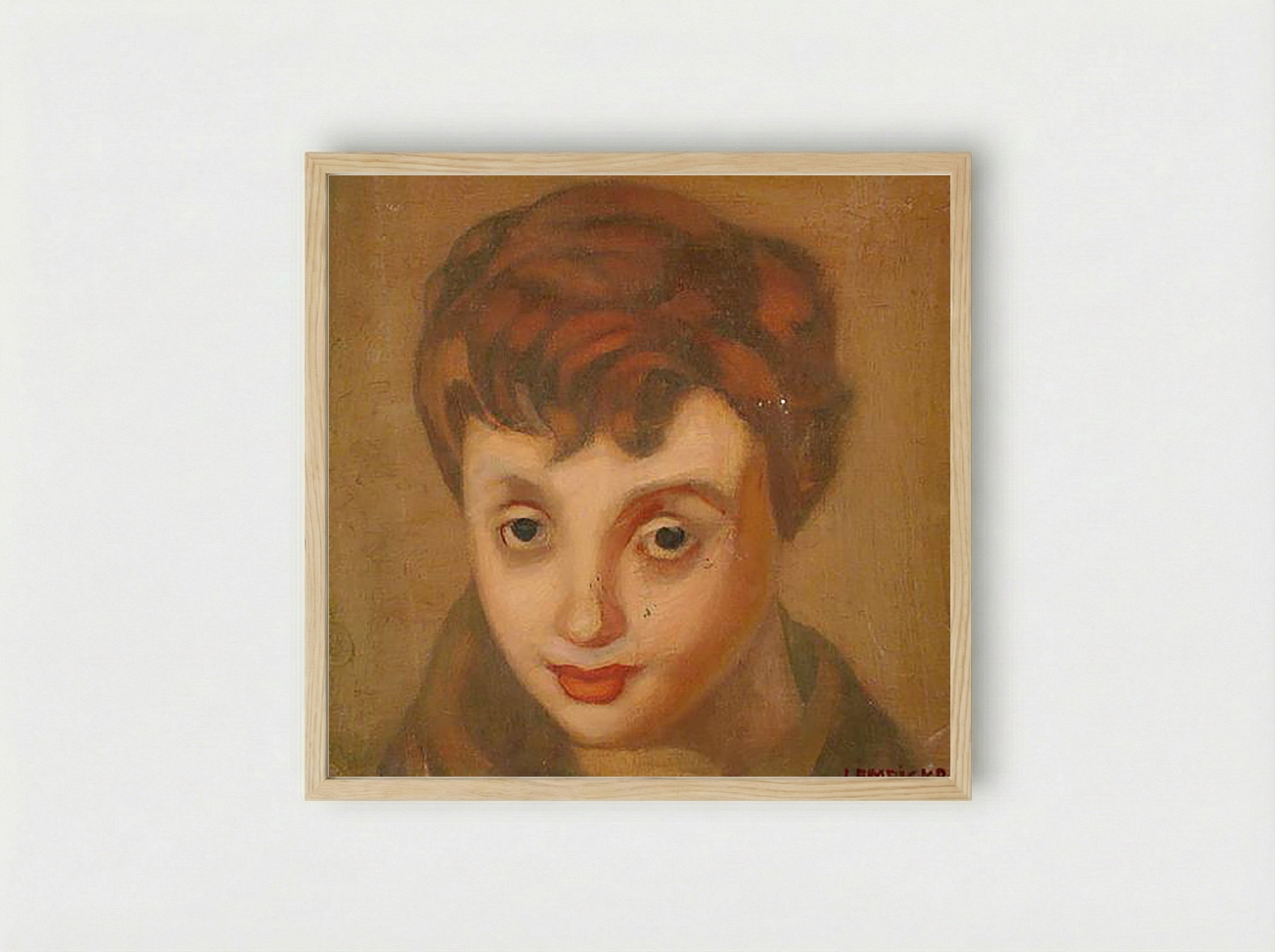 Portrait of Françoise Sagan - Tamara de Lempicka - Framed Print Wood