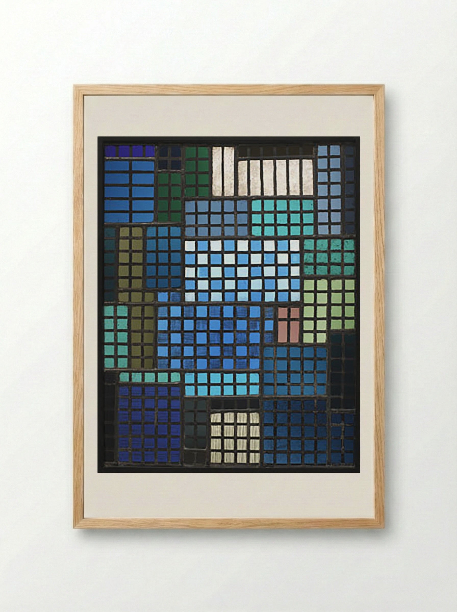 Park (Abstract Mosaic) - Fine Art Print - Framed Print Wood