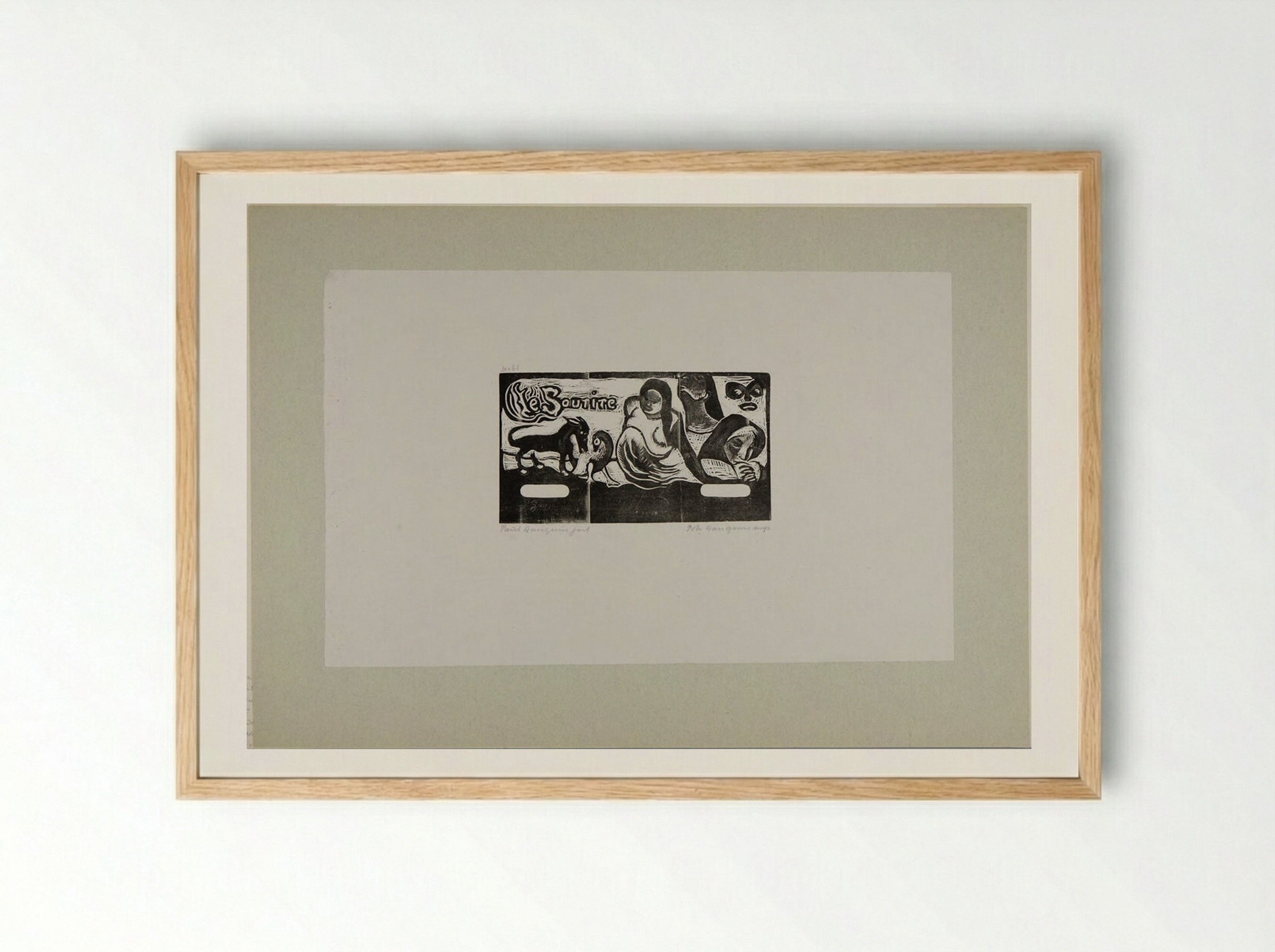 Title of the Smile - Paul Gauguin - Framed Print Wood