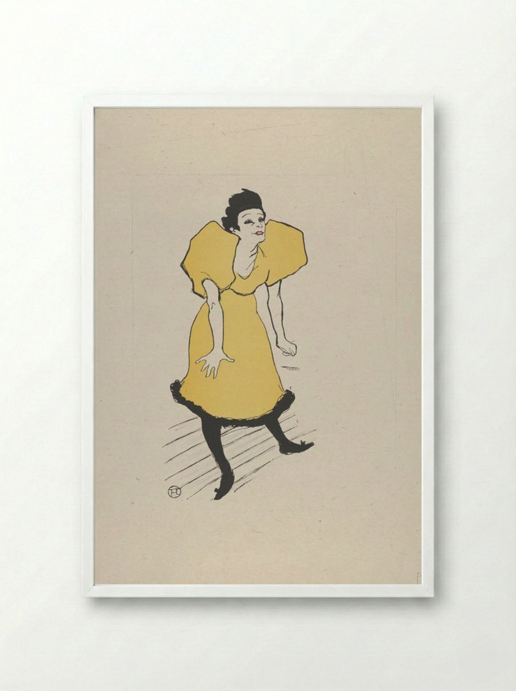 Polaire - Henri de Toulouse-Lautrec - Framed Print White