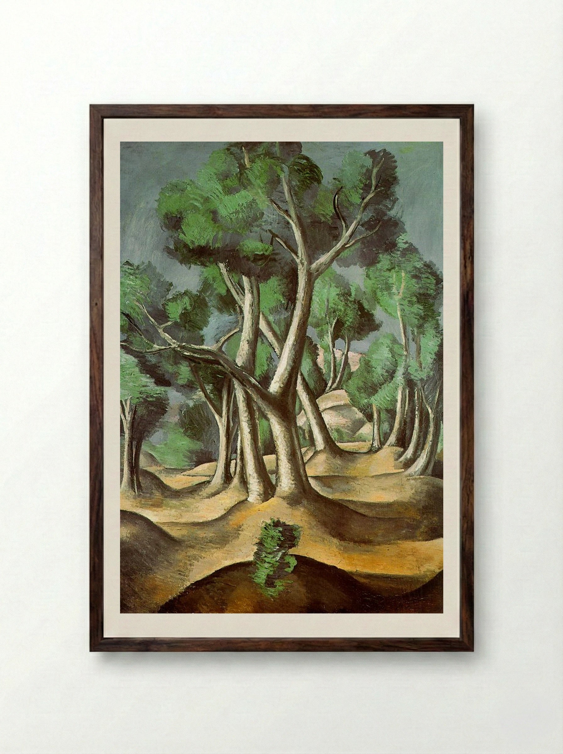 The Grove - André Derain - Framed Print Dark Wood
