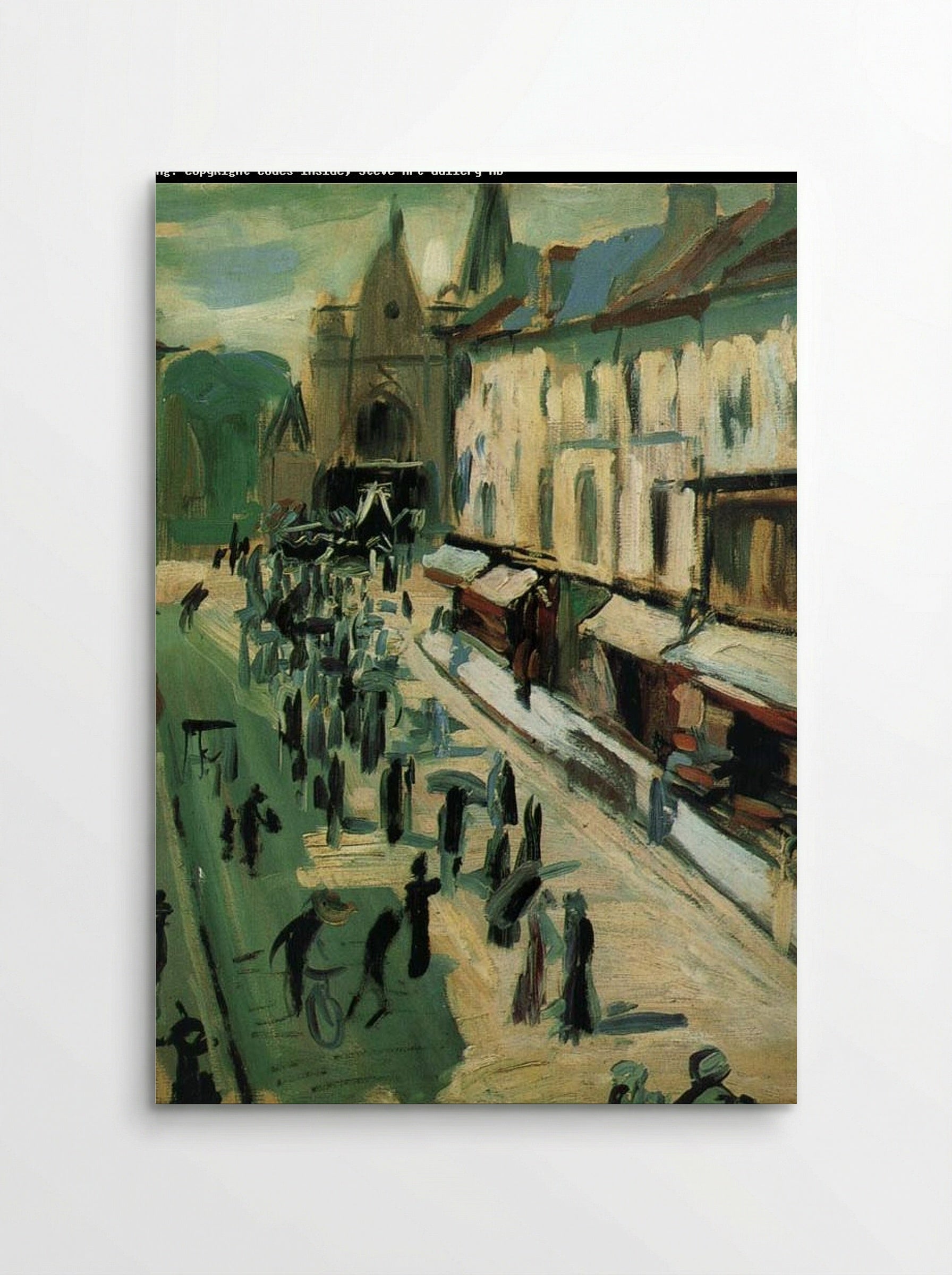 Funeral Procession in a Town Square - Fine Art Print - Poster