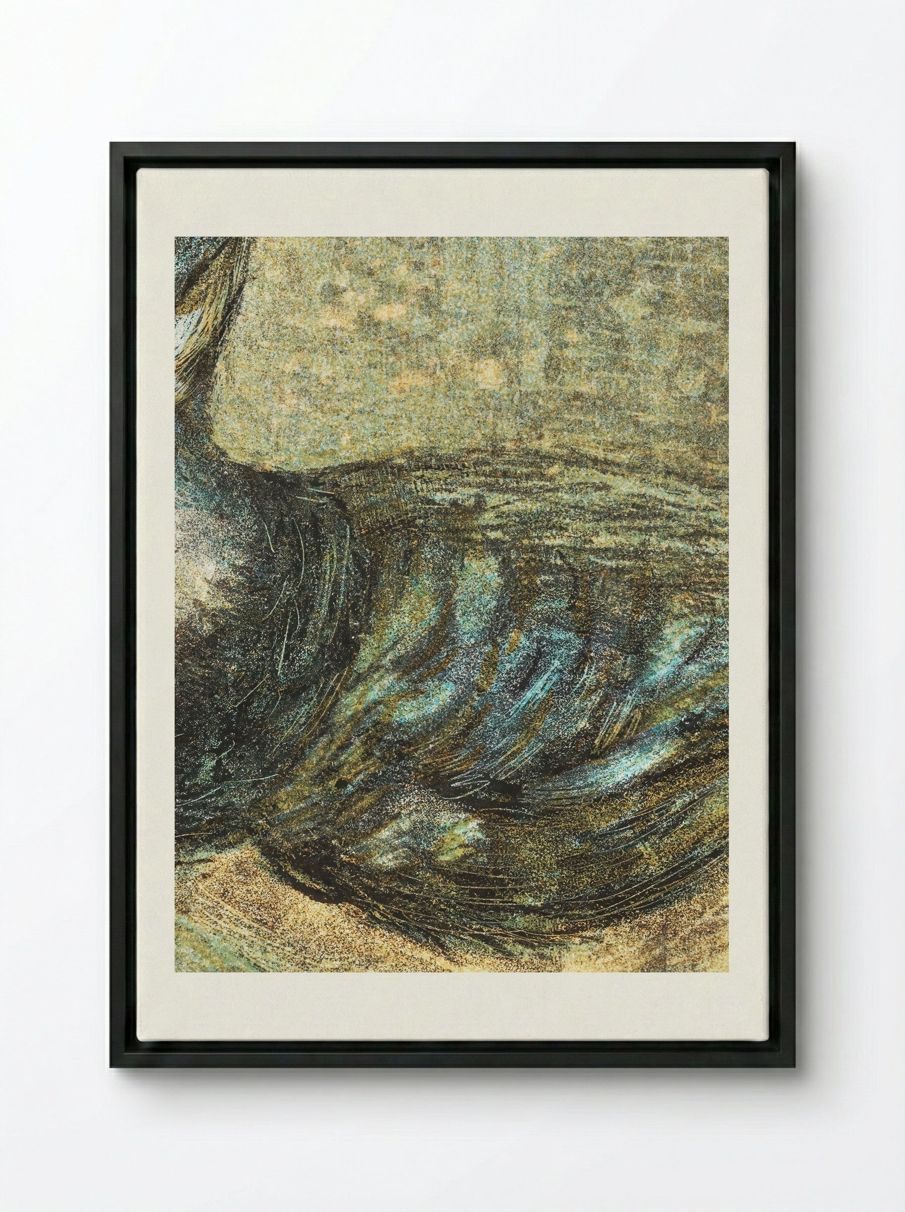 Kievit (Lapwing) - Theo van Hoytema - Framed Canvas Black