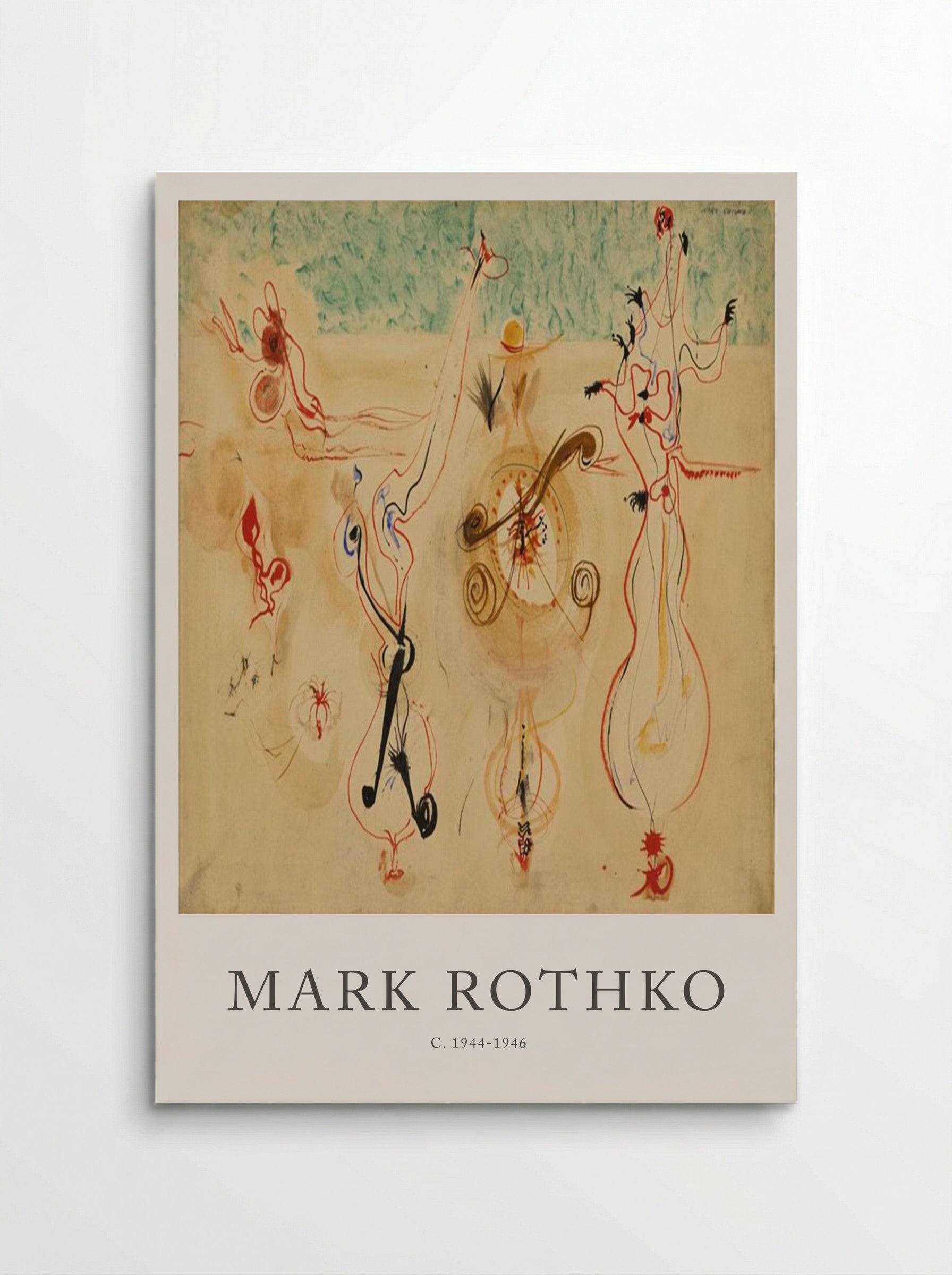 Untitled (Biomorphic Figures) - Mark Rothko - Poster