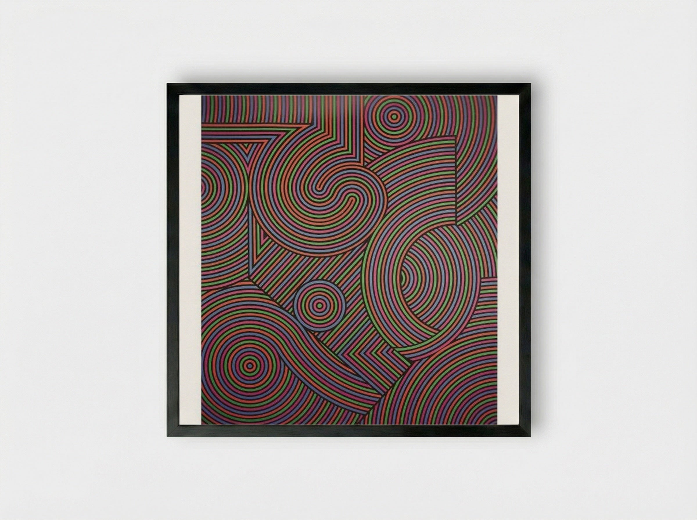 Tekers-MC - Victor Vasarely - Framed Print Black