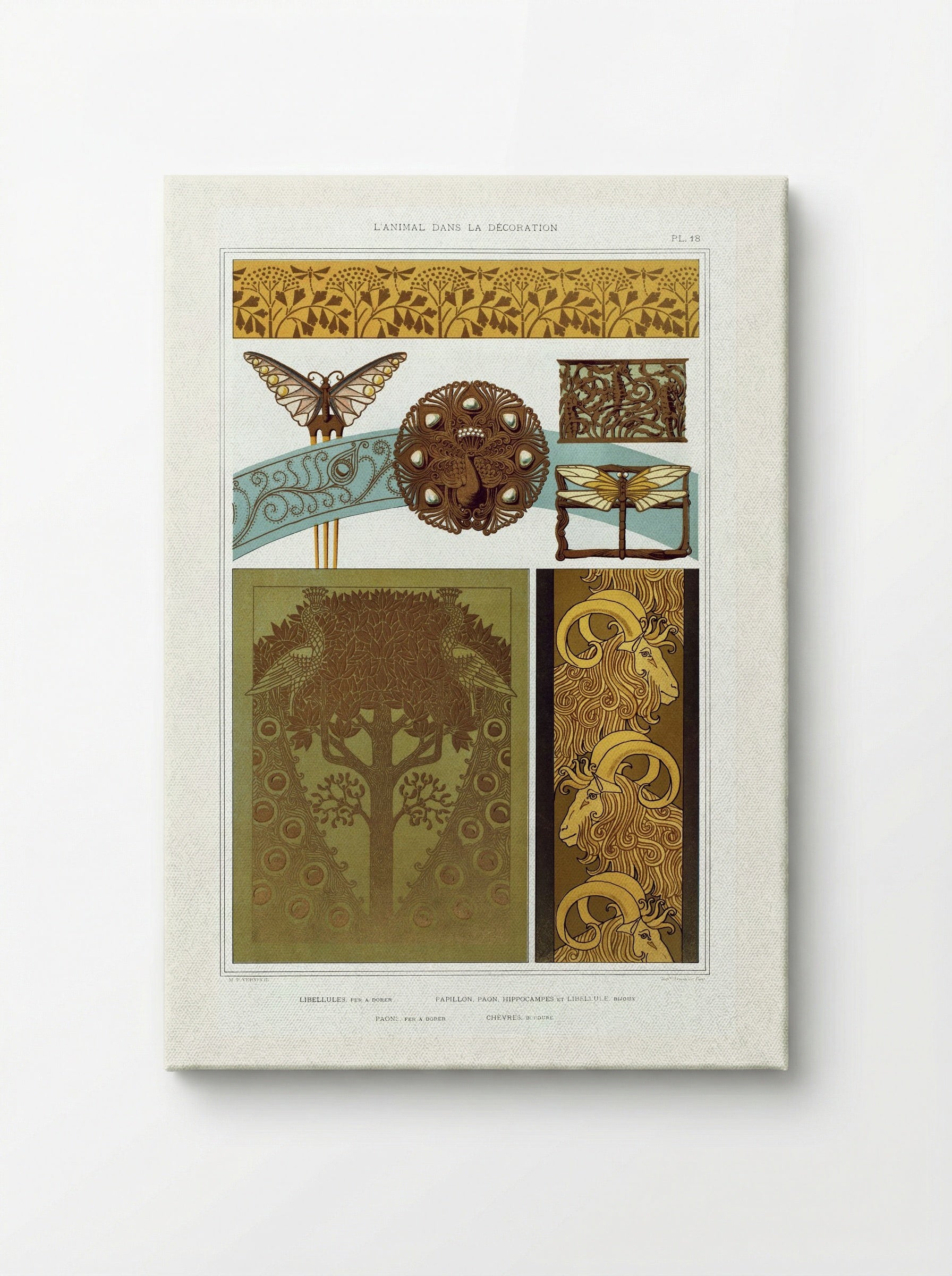 L'Animal dans la Décoration, Plate 18 - Maurice Pillard Verneuil - Canvas