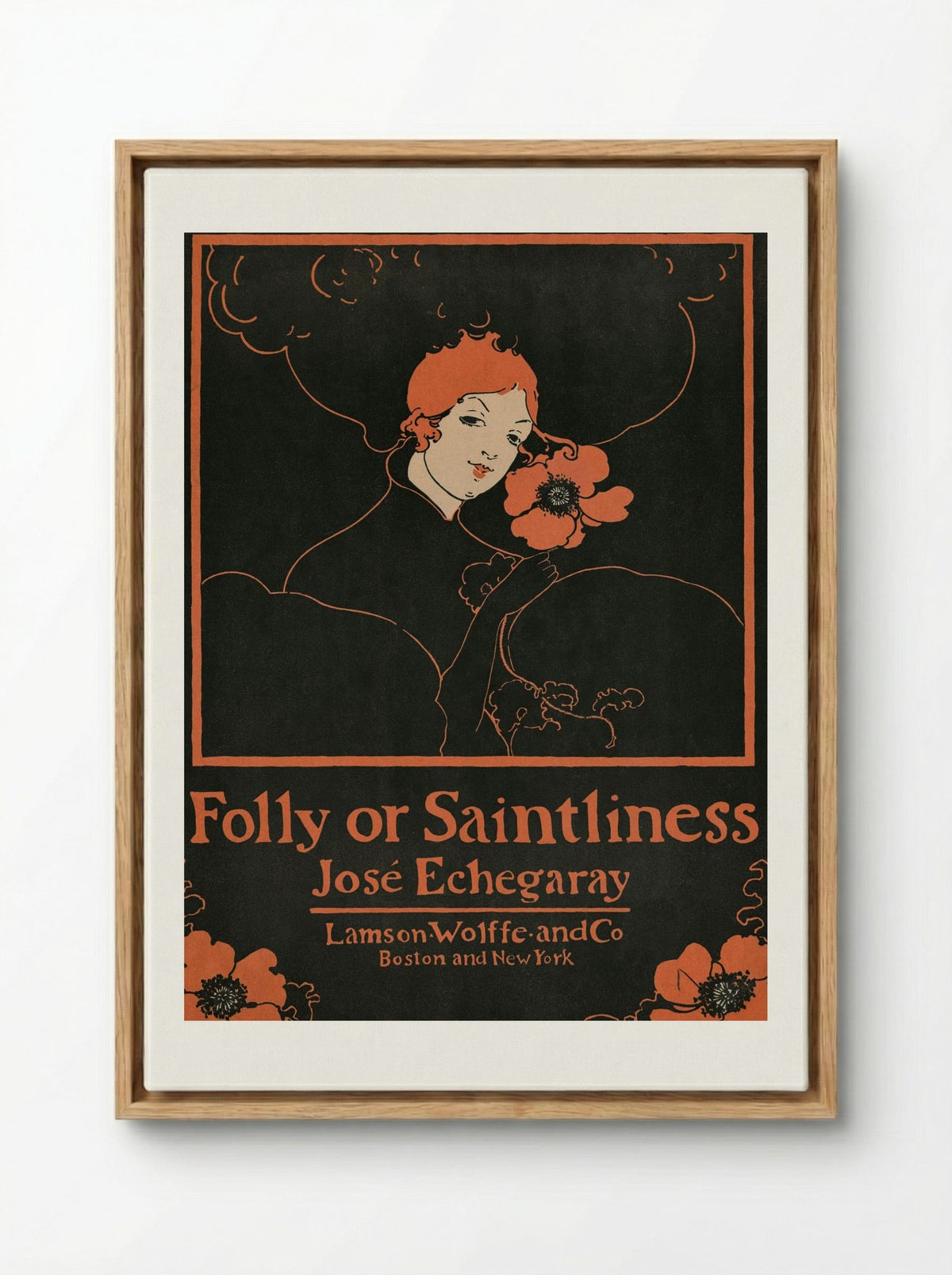 Folly or Saintliness - Ethel Reed - Framed Canvas Wood