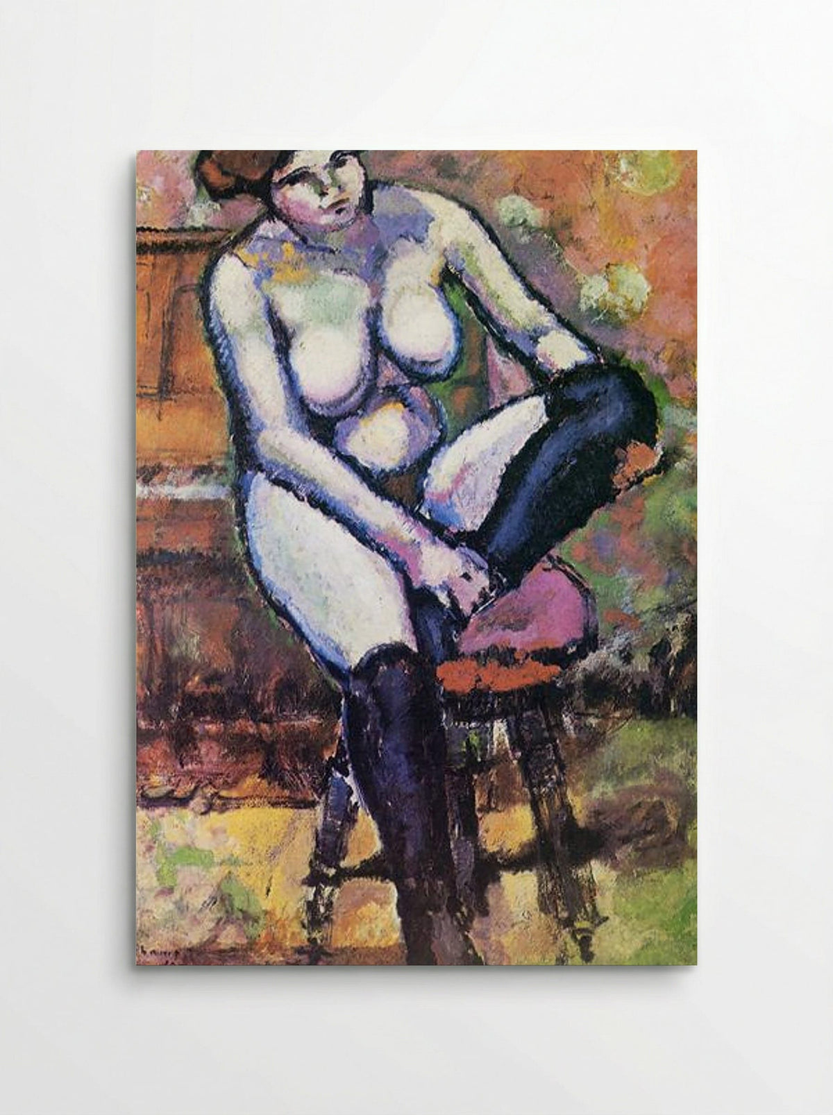 Nude with Black Stockings - Marcel Duchamp - Poster