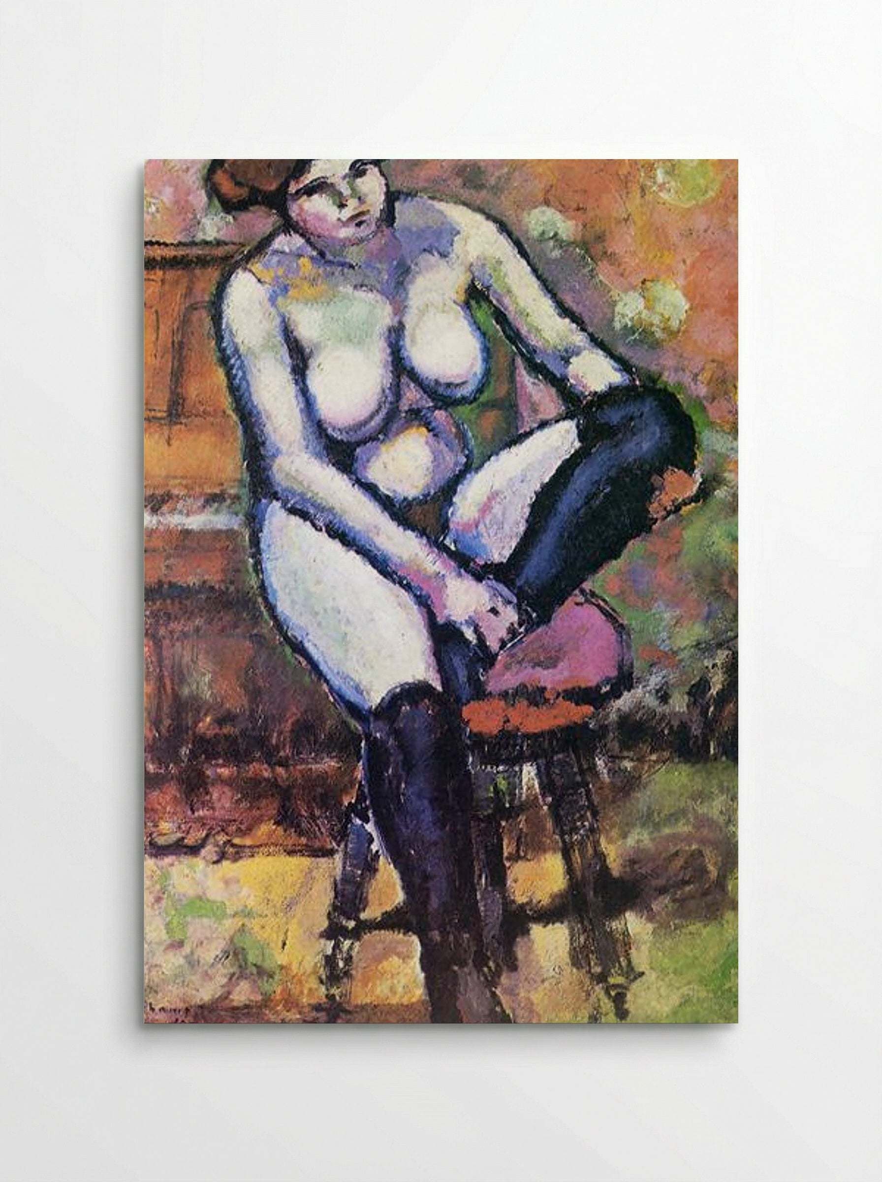Nude with Black Stockings - Marcel Duchamp - Poster