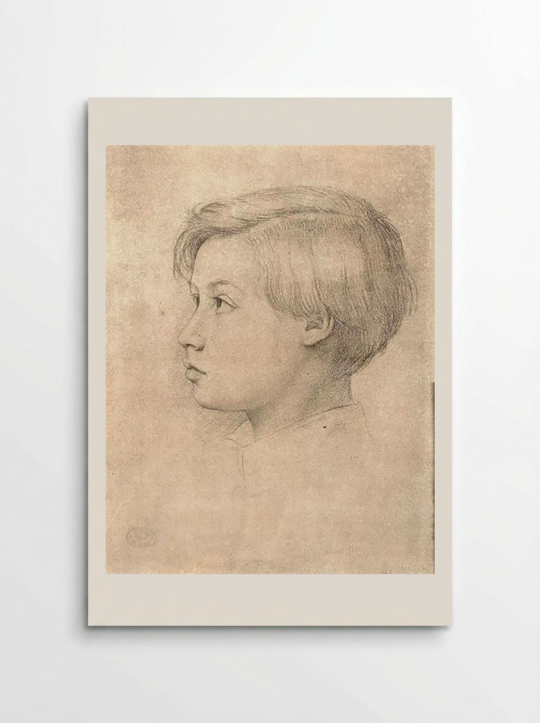 Portrait of René de Gas - Edgar Degas - Poster