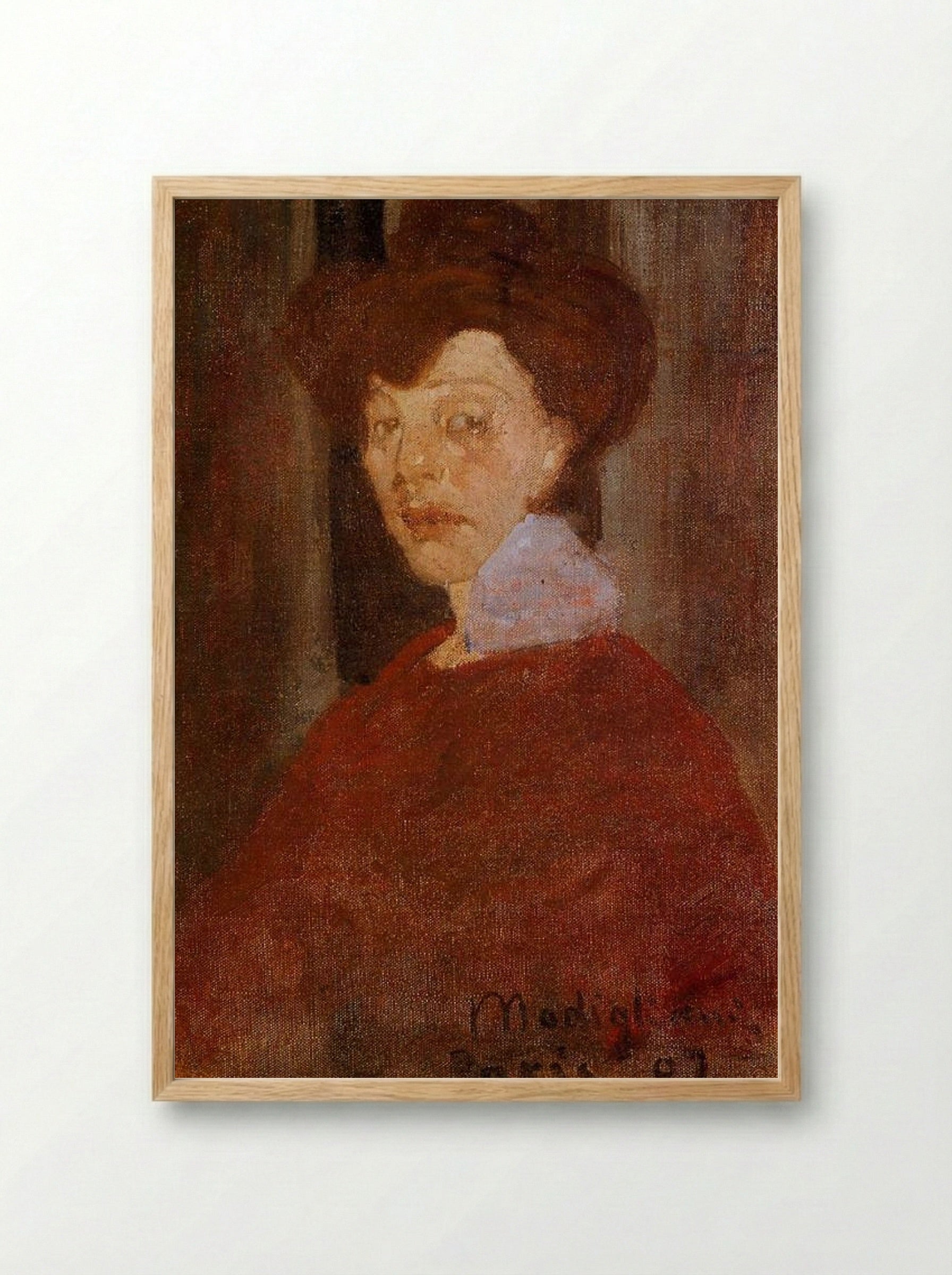 Portrait of a Woman - Berthe Morisot - Framed Print Wood
