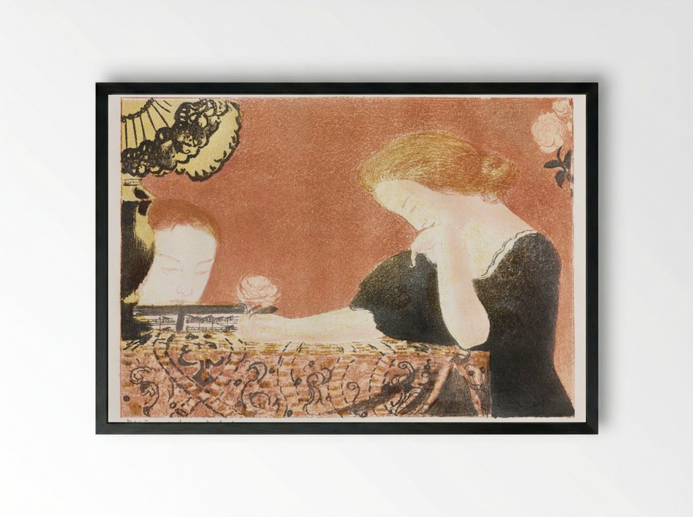 Our Souls in Languorous Gestures - Maurice Denis - Framed Print Black