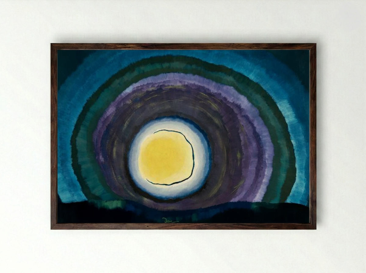 Sunrise III - Arthur Dove - Framed Print Dark Wood