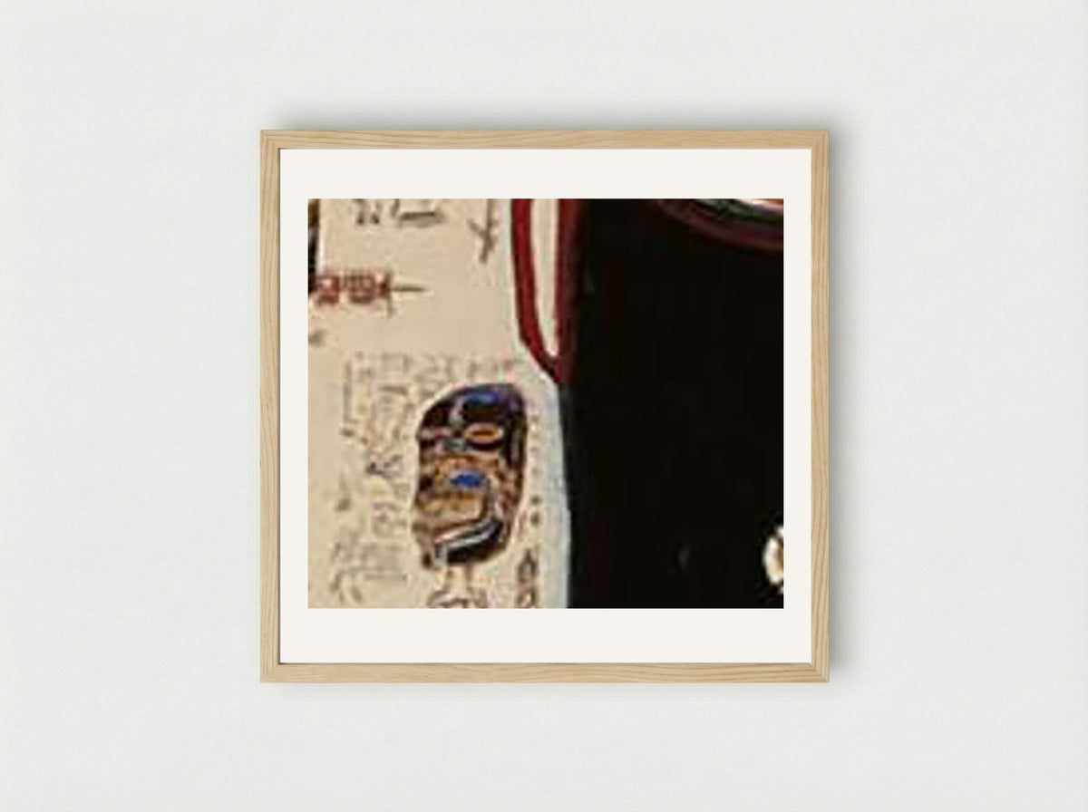 Glenn - Jean-Michel Basquiat - Framed Print Wood