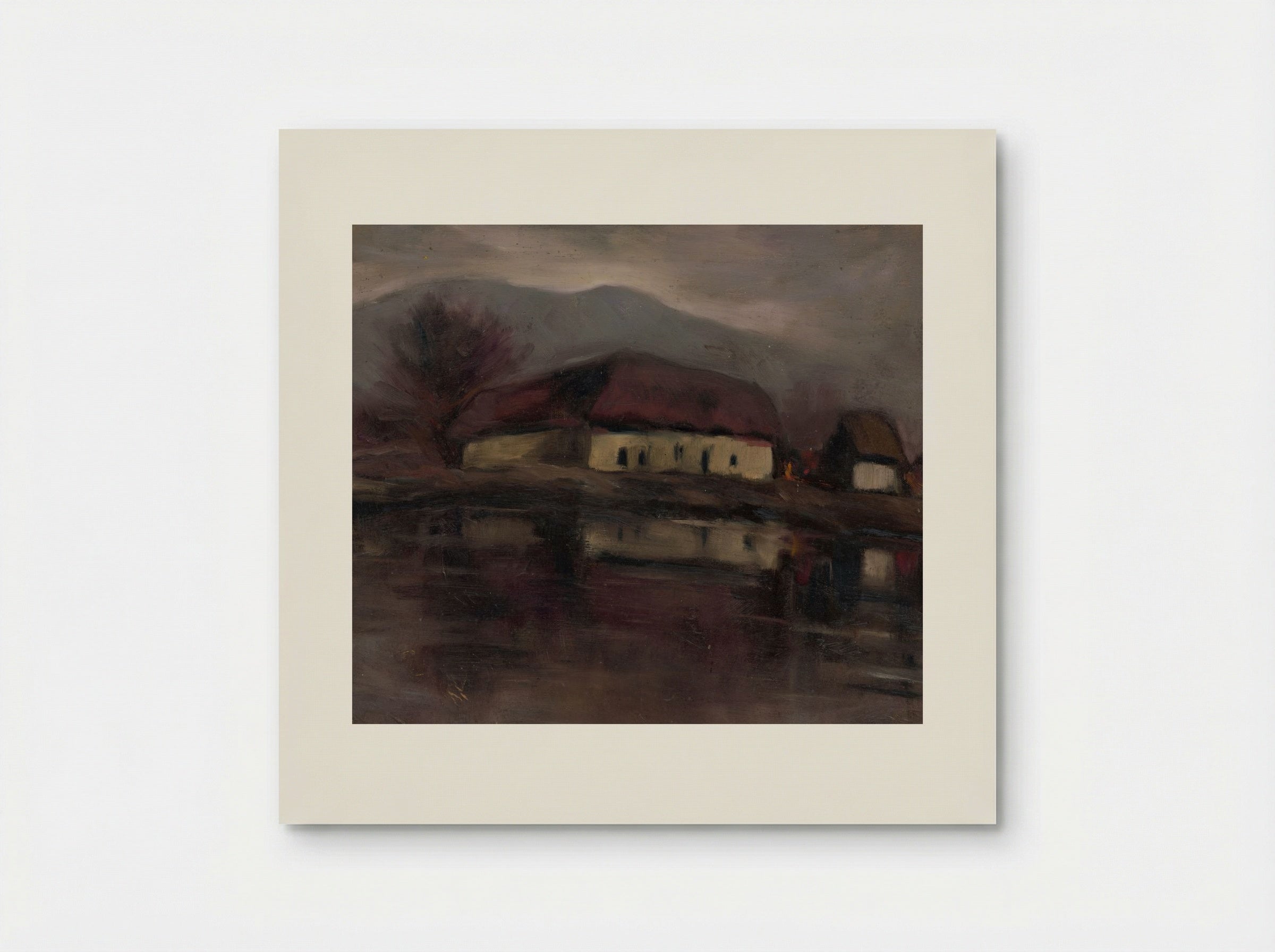 Sketch of a Landscape with a Lake - Zolo Palugyay - Poster