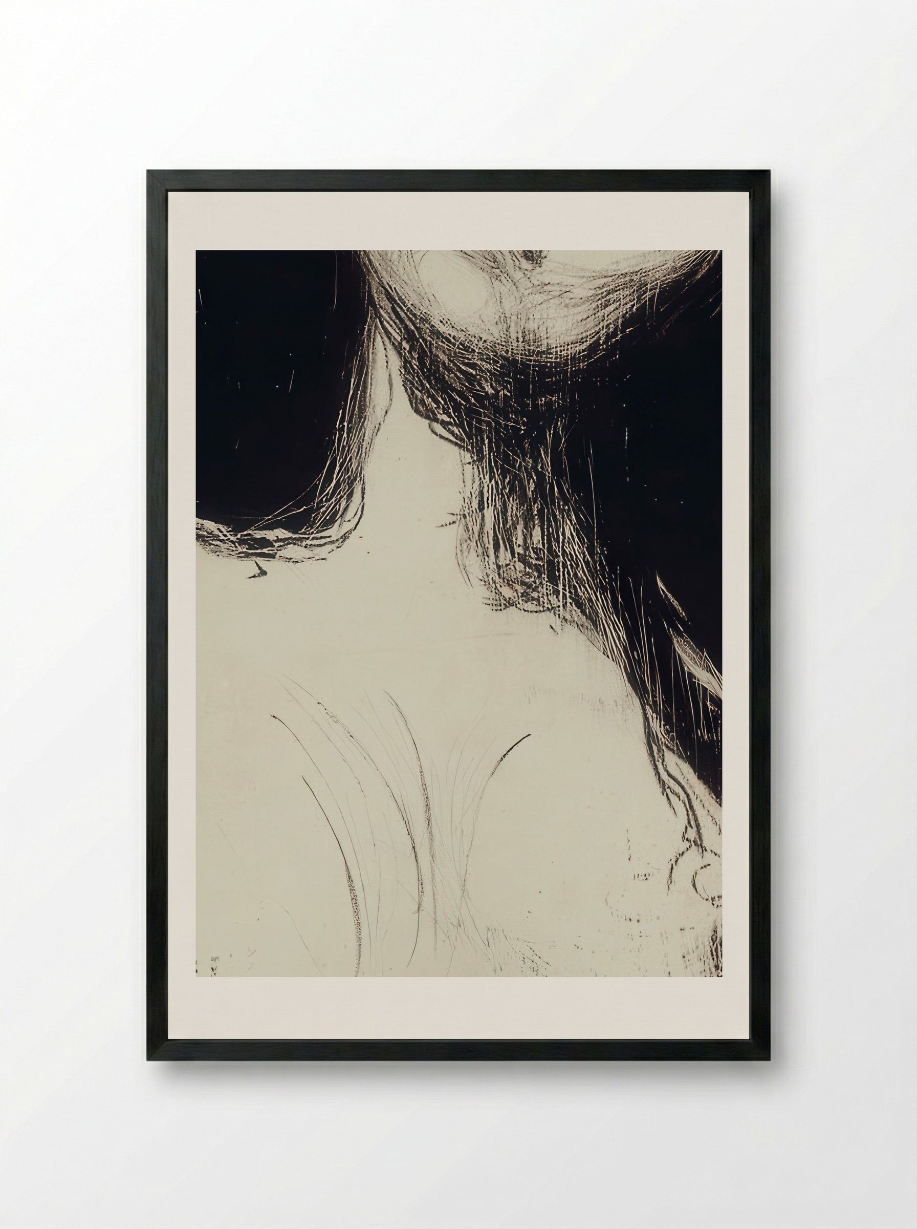 Madonna - Edvard Munch - Framed Print Black