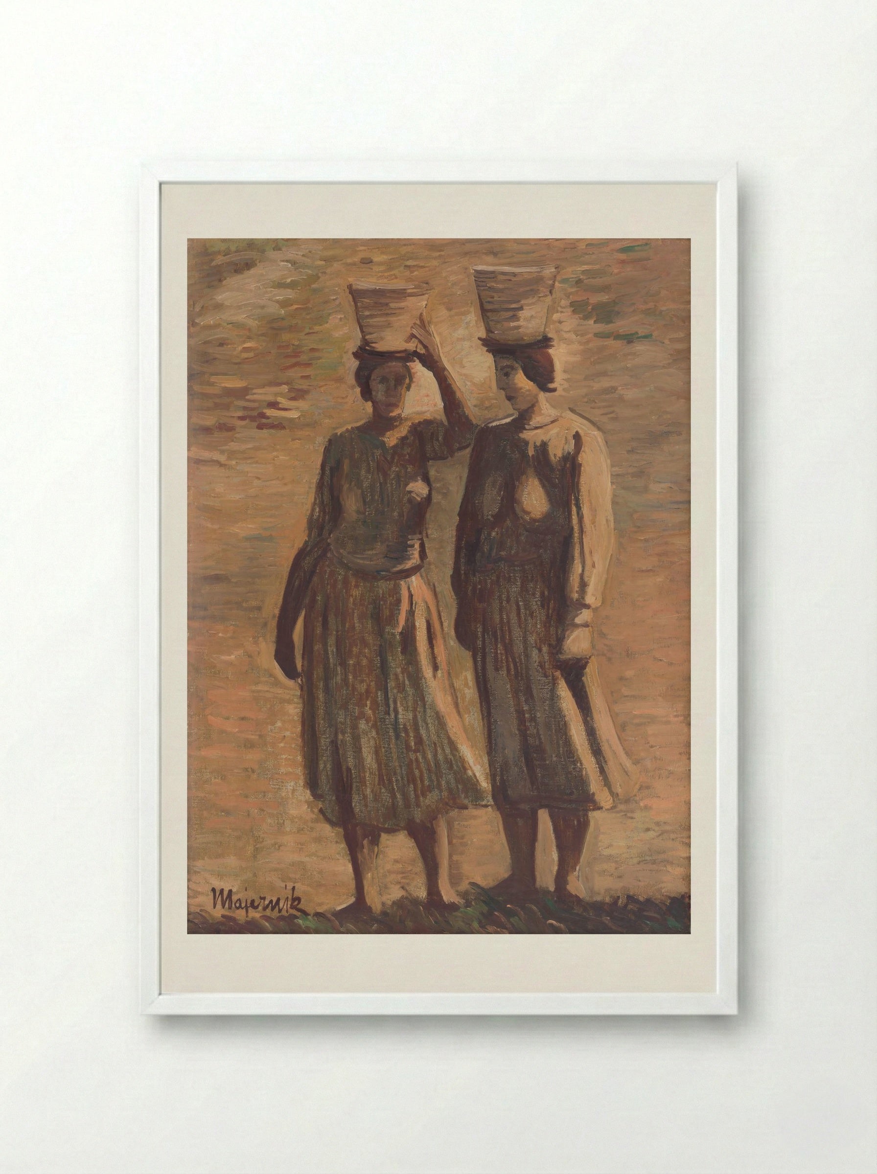 Water Bearers - Cyprián Majerník - Framed Print White
