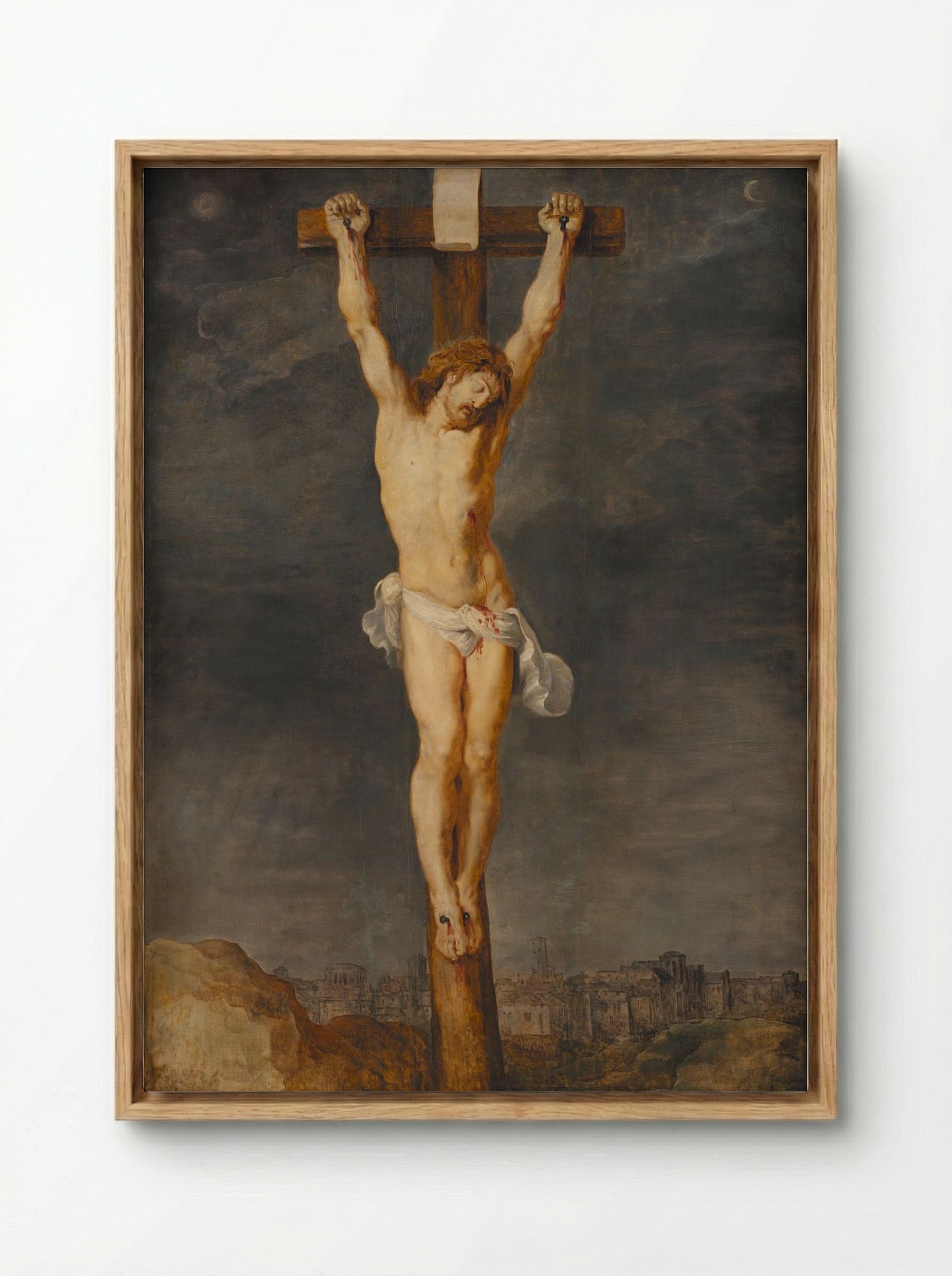 Christ on the Cross - Peter Paul Rubens - Framed Canvas Wood