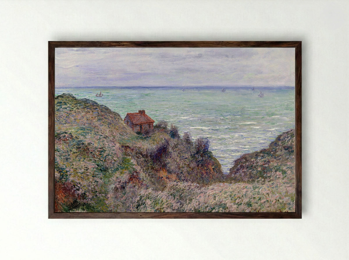 La Maison du Douanier, Varengeville - Claude Monet - Framed Print Dark Wood
