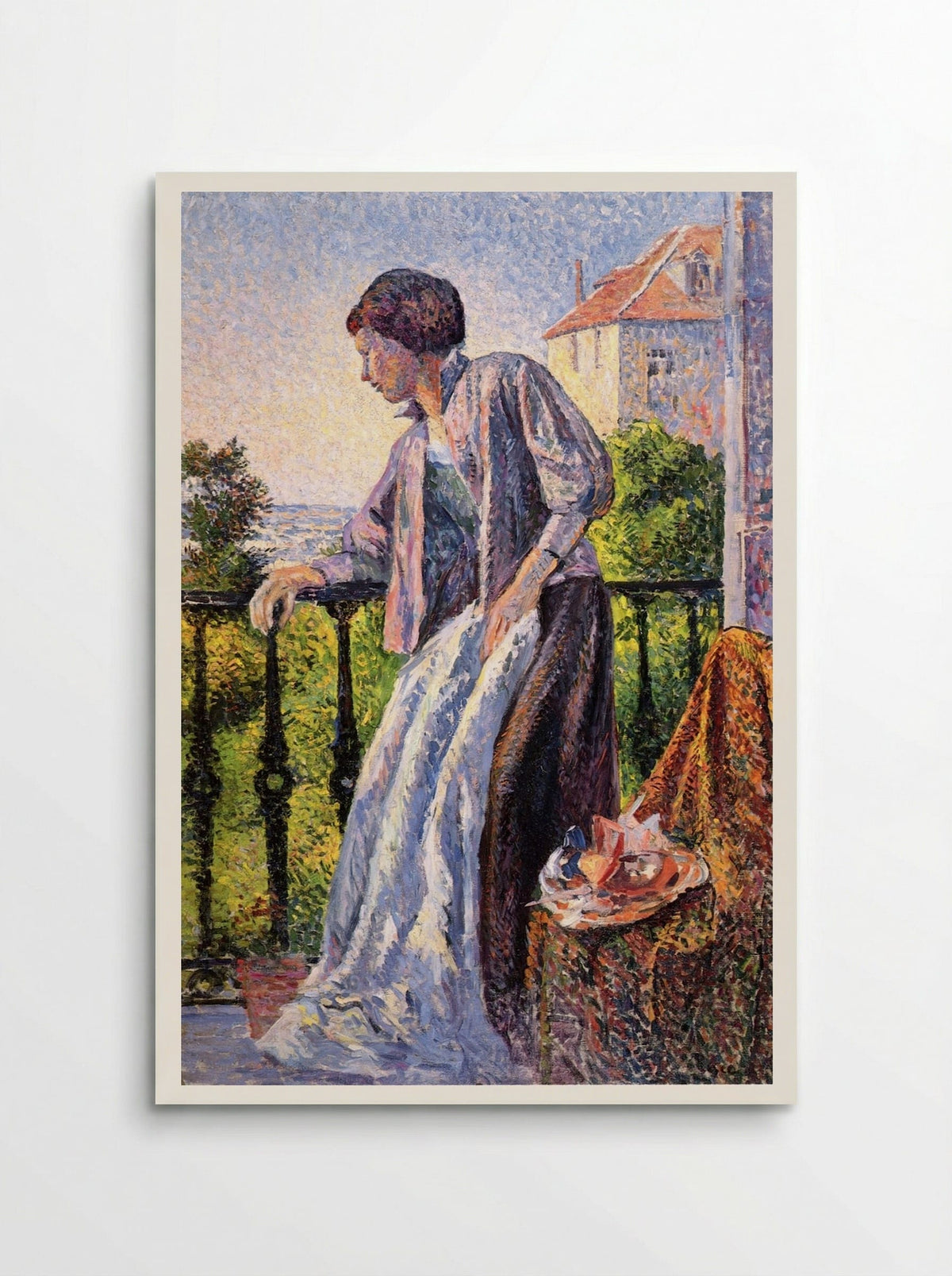 Madame Luce on the Balcony - Maximilien Luce - Poster