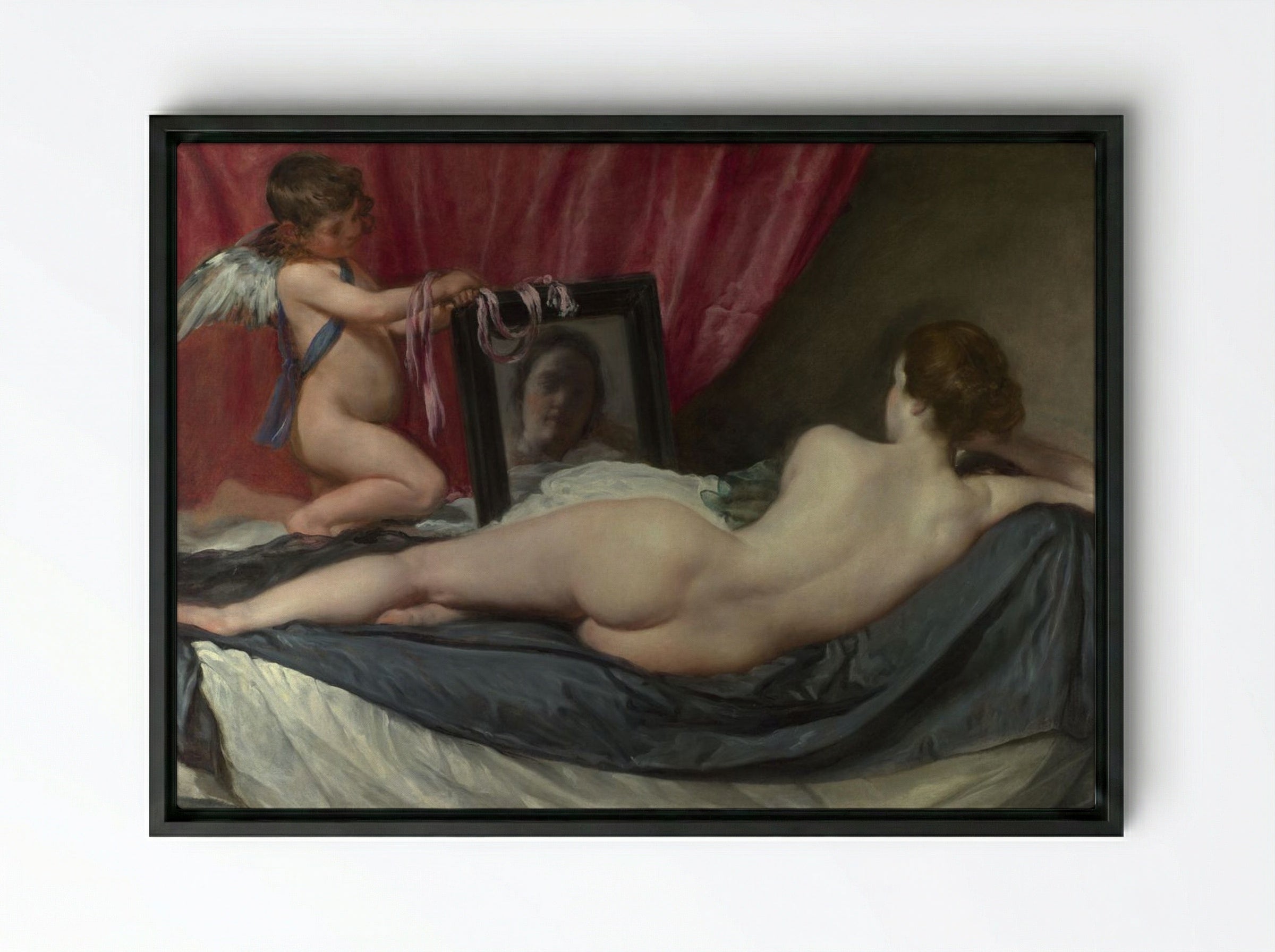 The Rokeby Venus - Diego Velázquez - Framed Canvas Black