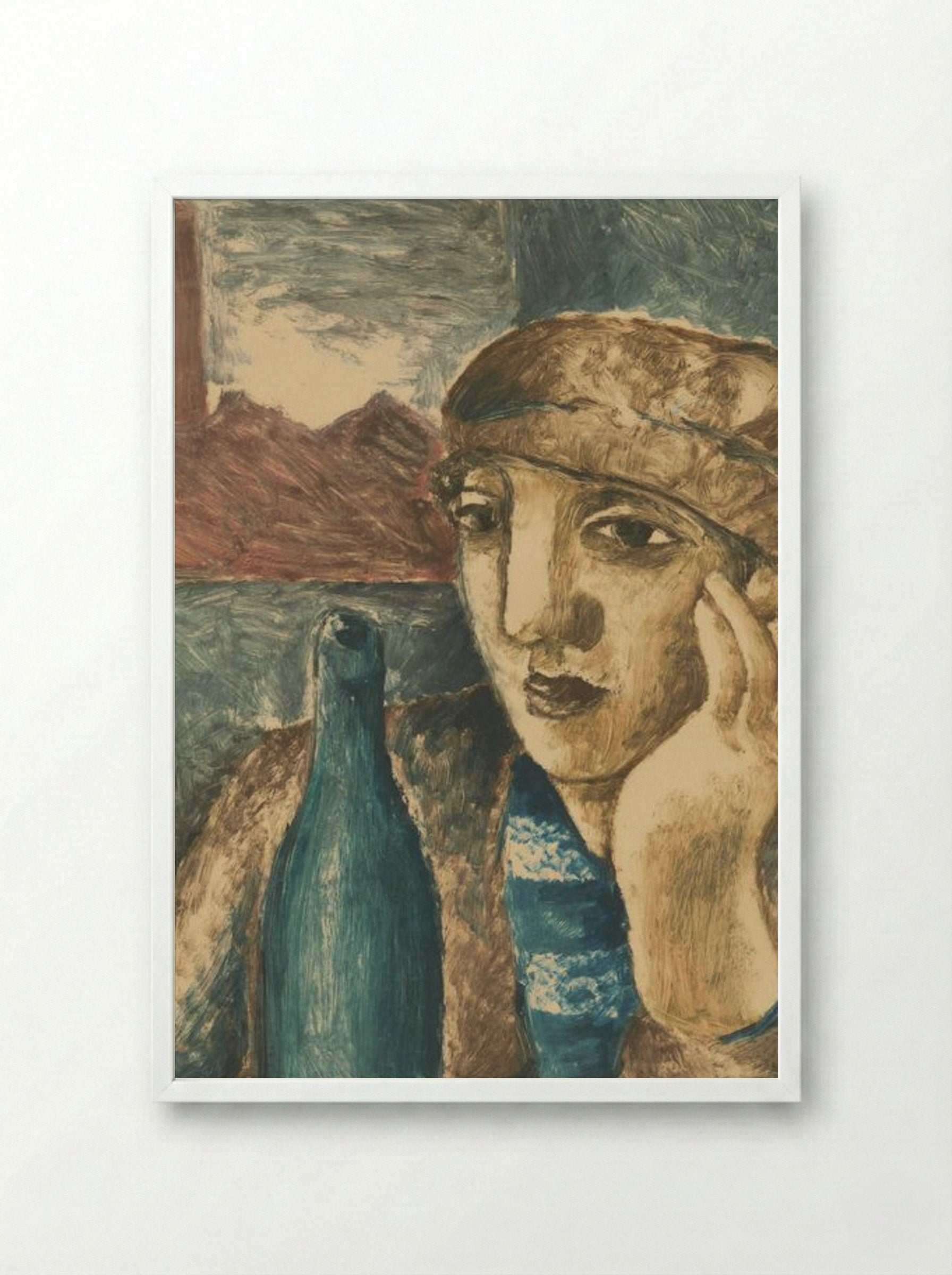 Drunk - Mikuláš Galanda - Framed Print White