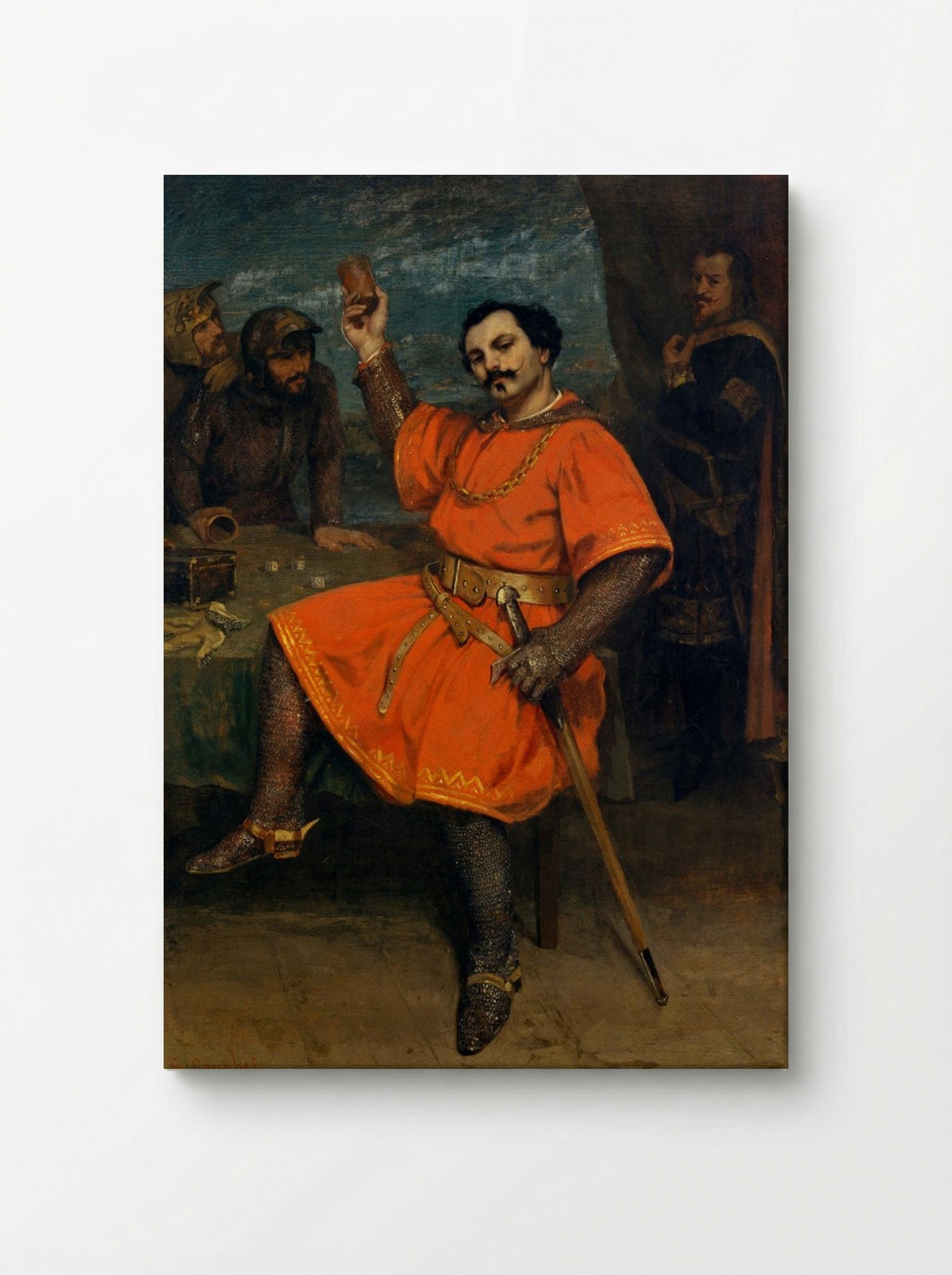 Portrait of Louis Guéymard as Robert le Diable - Gustave Courbet - Canvas