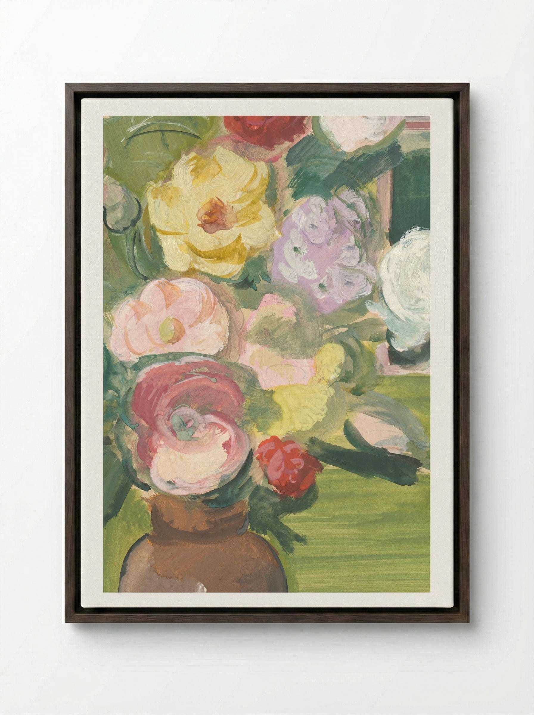 Bouquet - Cyprián Majerník - Framed Canvas Dark Wood