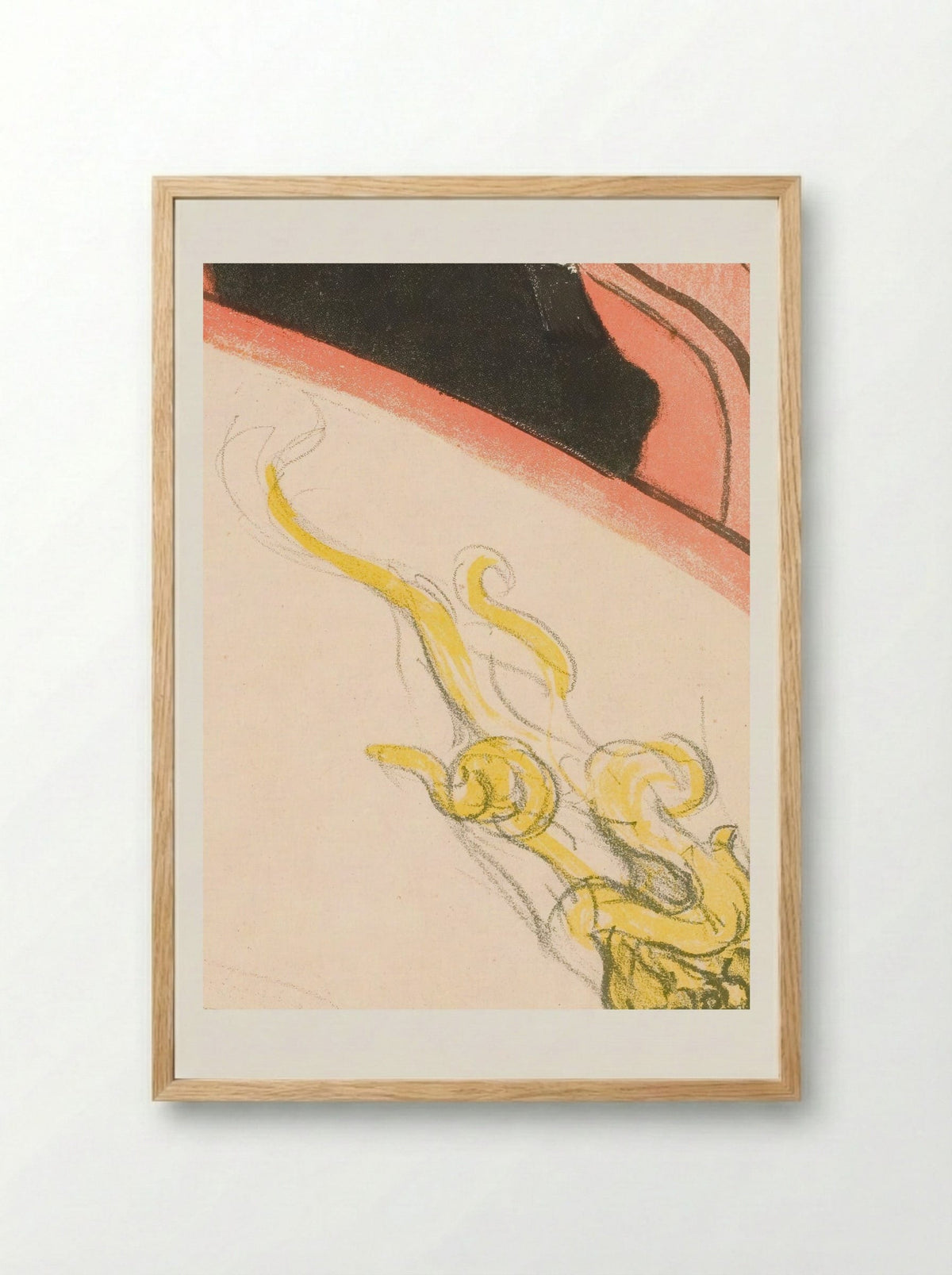 La Loge au Mascaron Doré - Henri de Toulouse-Lautrec - Framed Print Wood