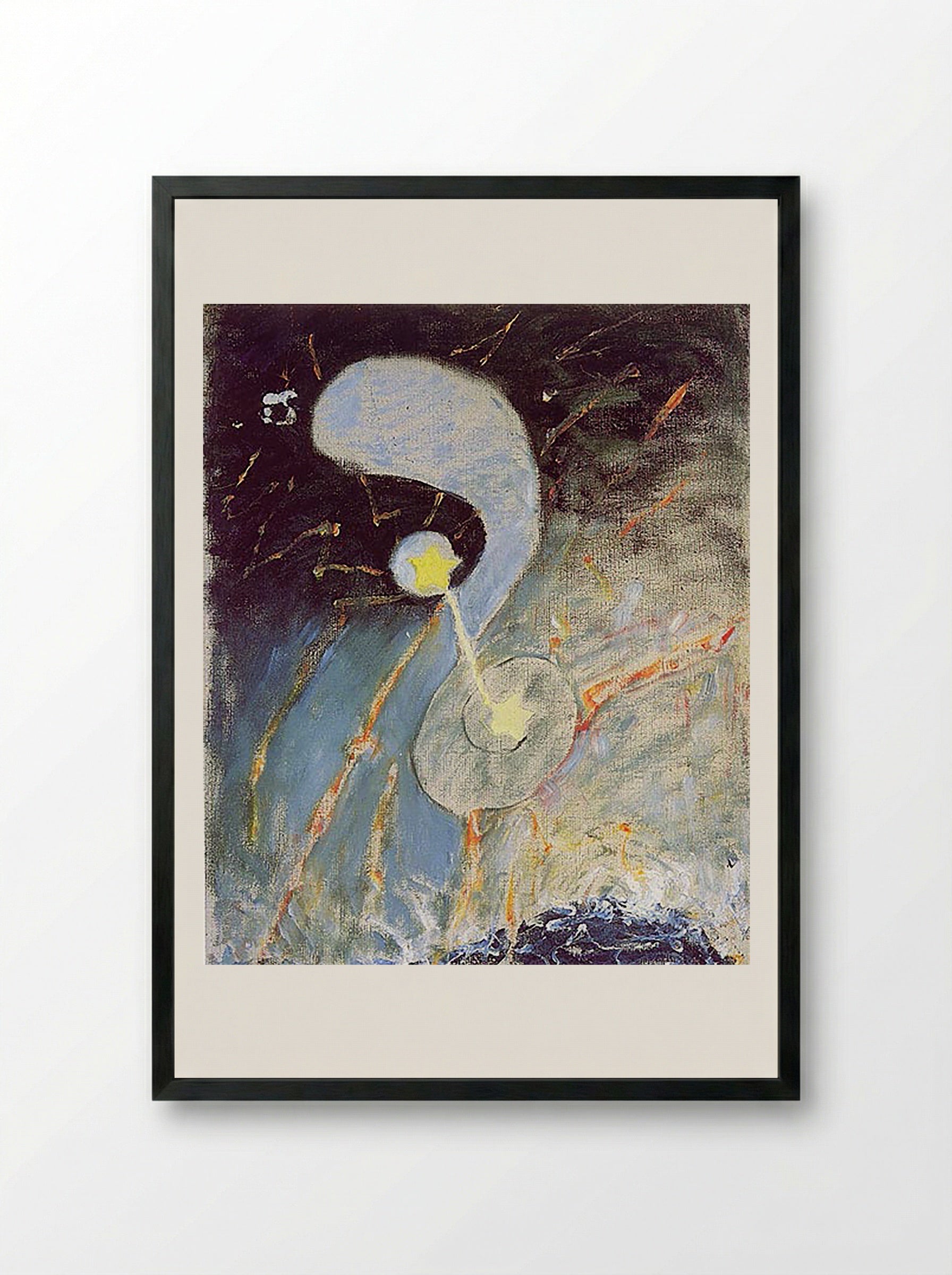 Chaos, No. 2 - Fine Art Print - Framed Print Black