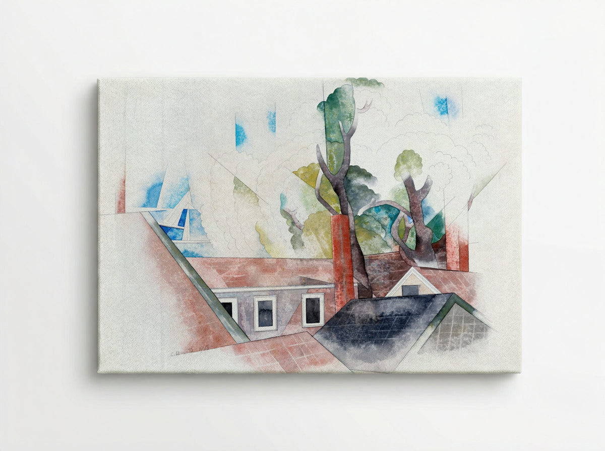 Rooftops and Trees - Charles Demuth - Canvas