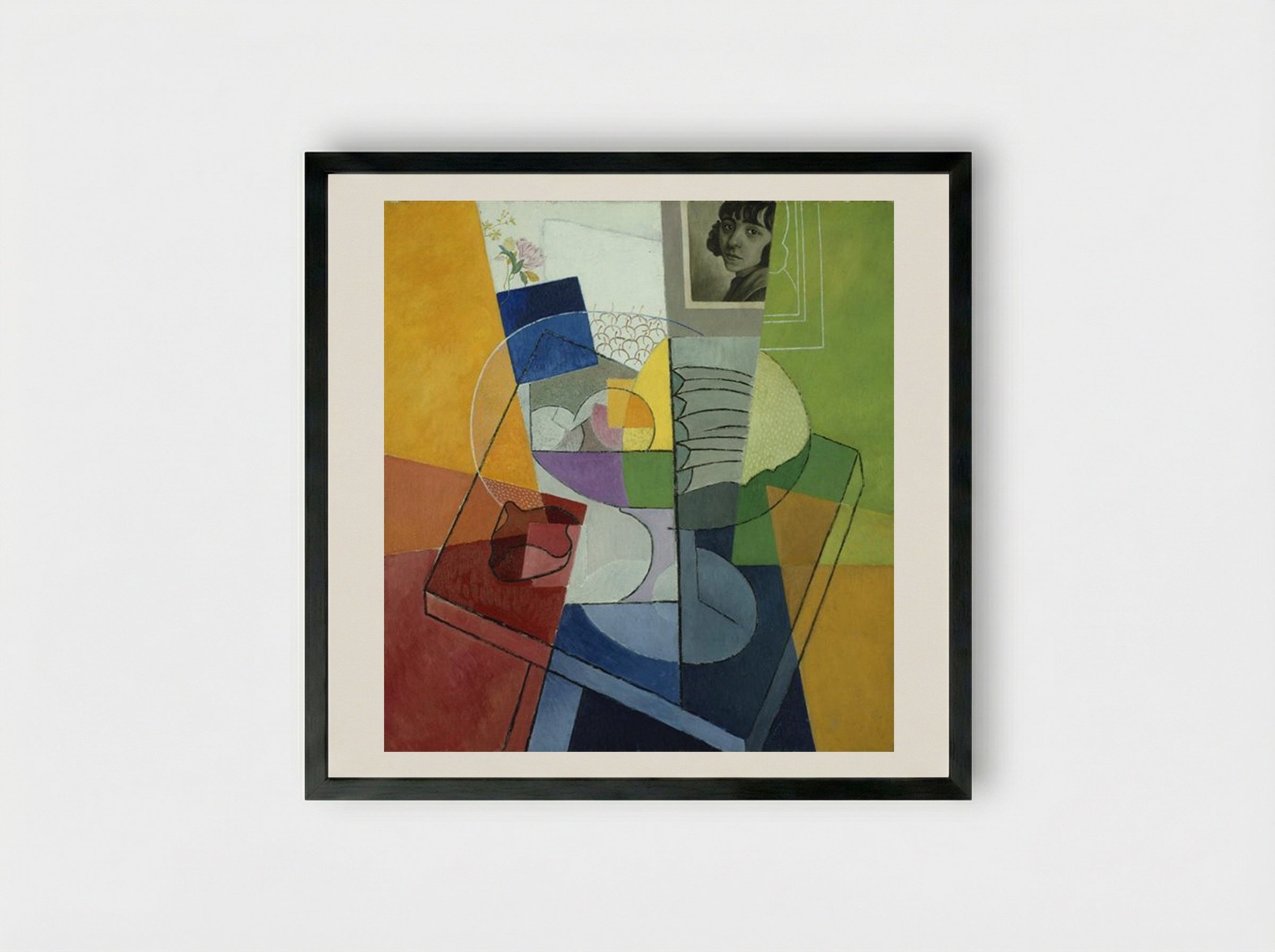 Still Life. Centrifugal Expansion of Colors - Gino Severini - Framed Print Black