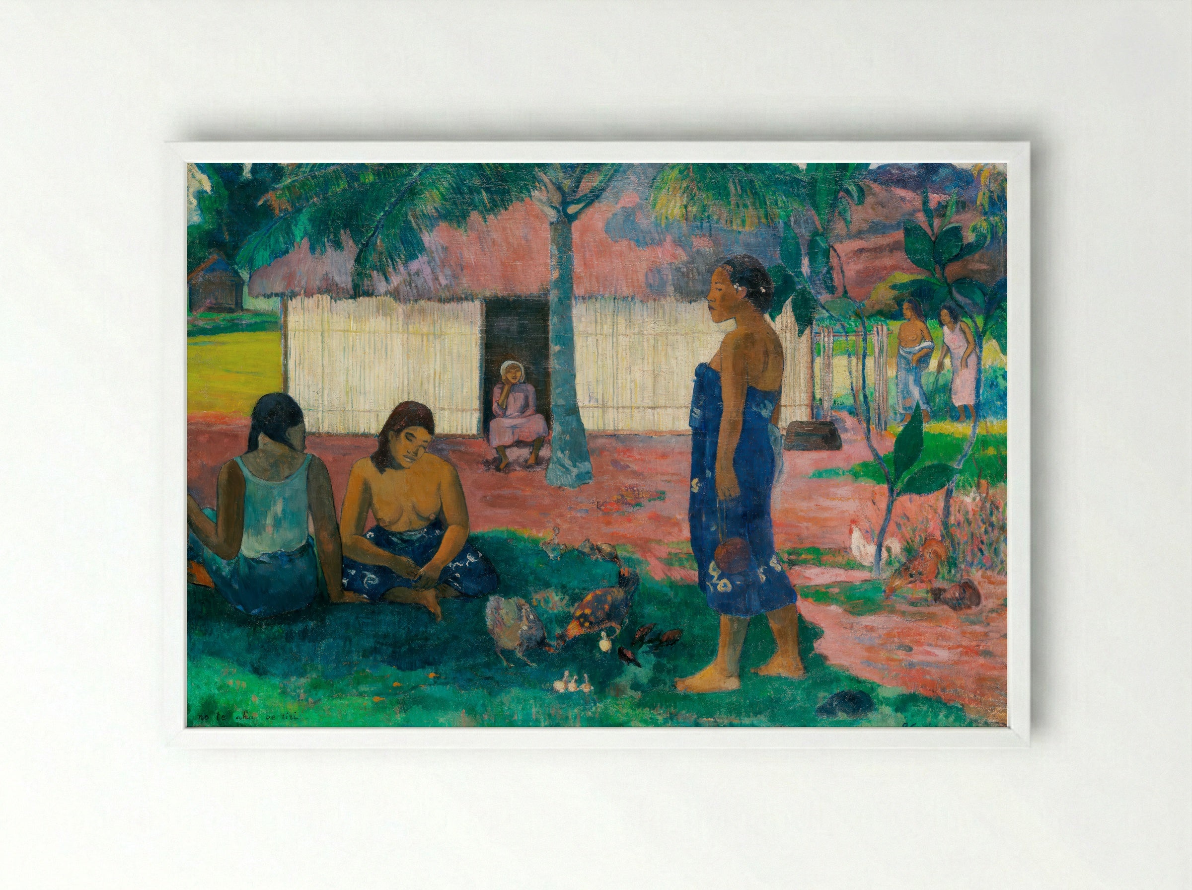 Why Are You Angry? (No te aha oe riri) - Paul Gauguin - Framed Print White