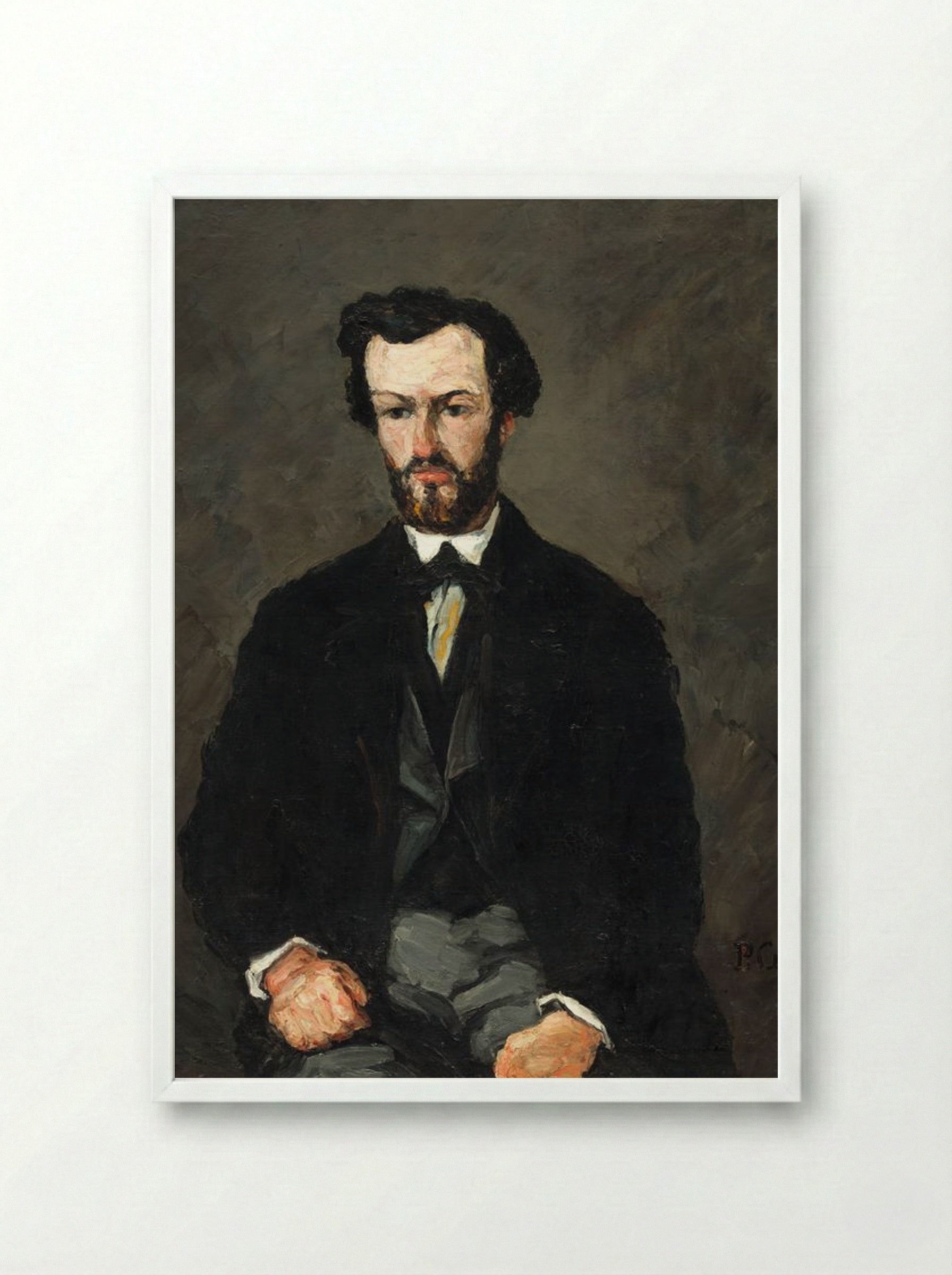 Antony Valabrègue - Paul Cézanne - Framed Print White