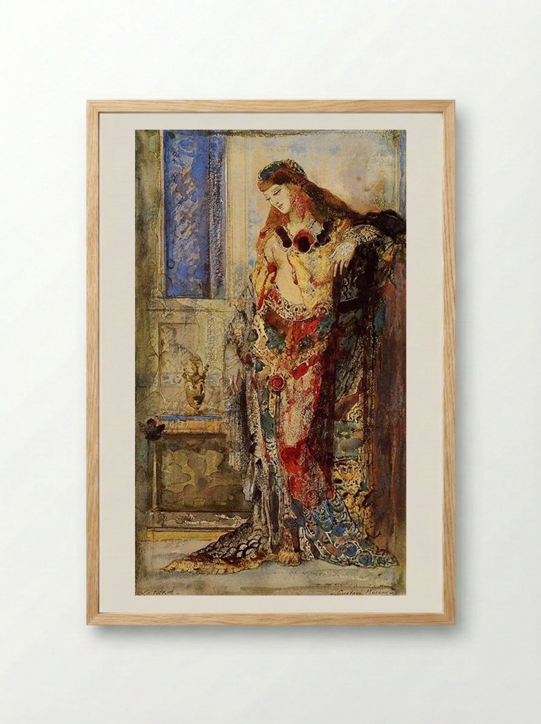 The Toilet - Gustave Moreau - Framed Print Wood