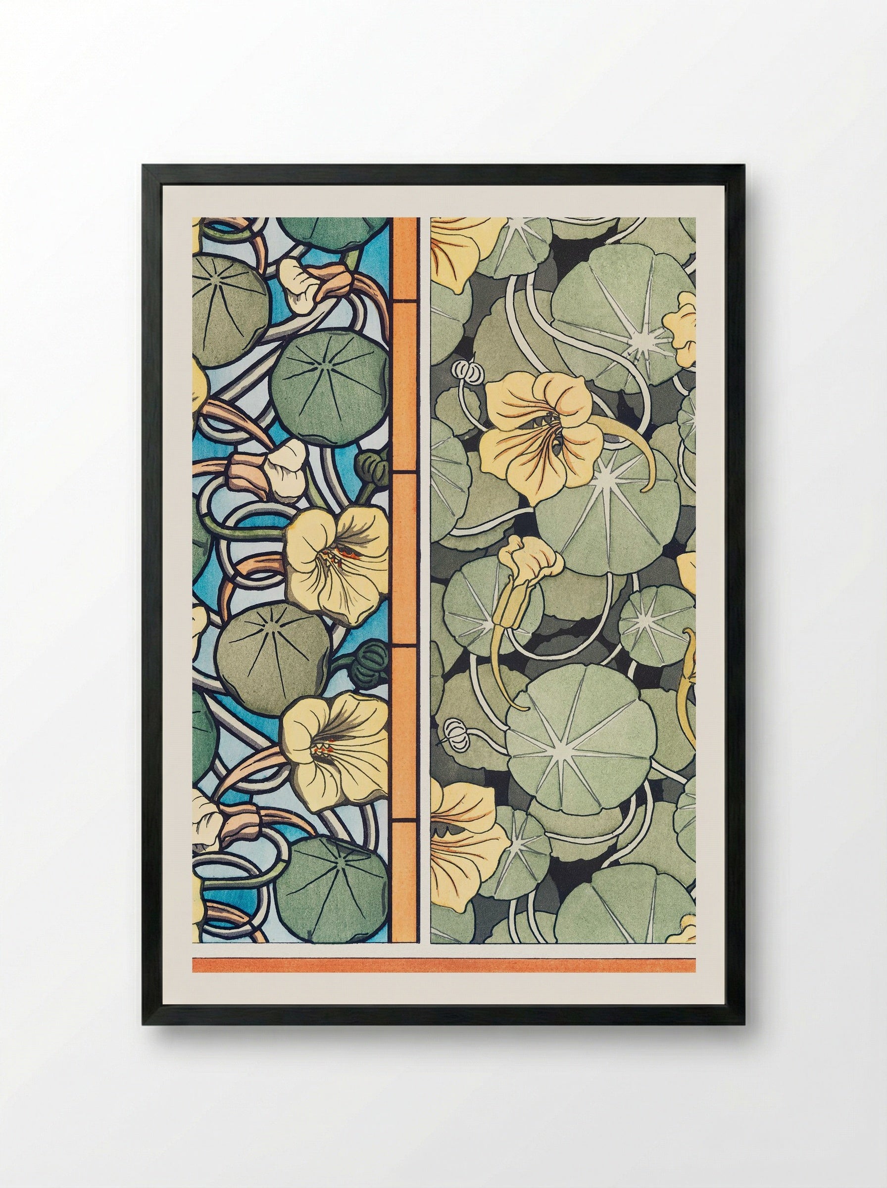 Capucine, from La Plante et ses Applications ornementales - Maurice Pillard Verneuil - Framed Print Black