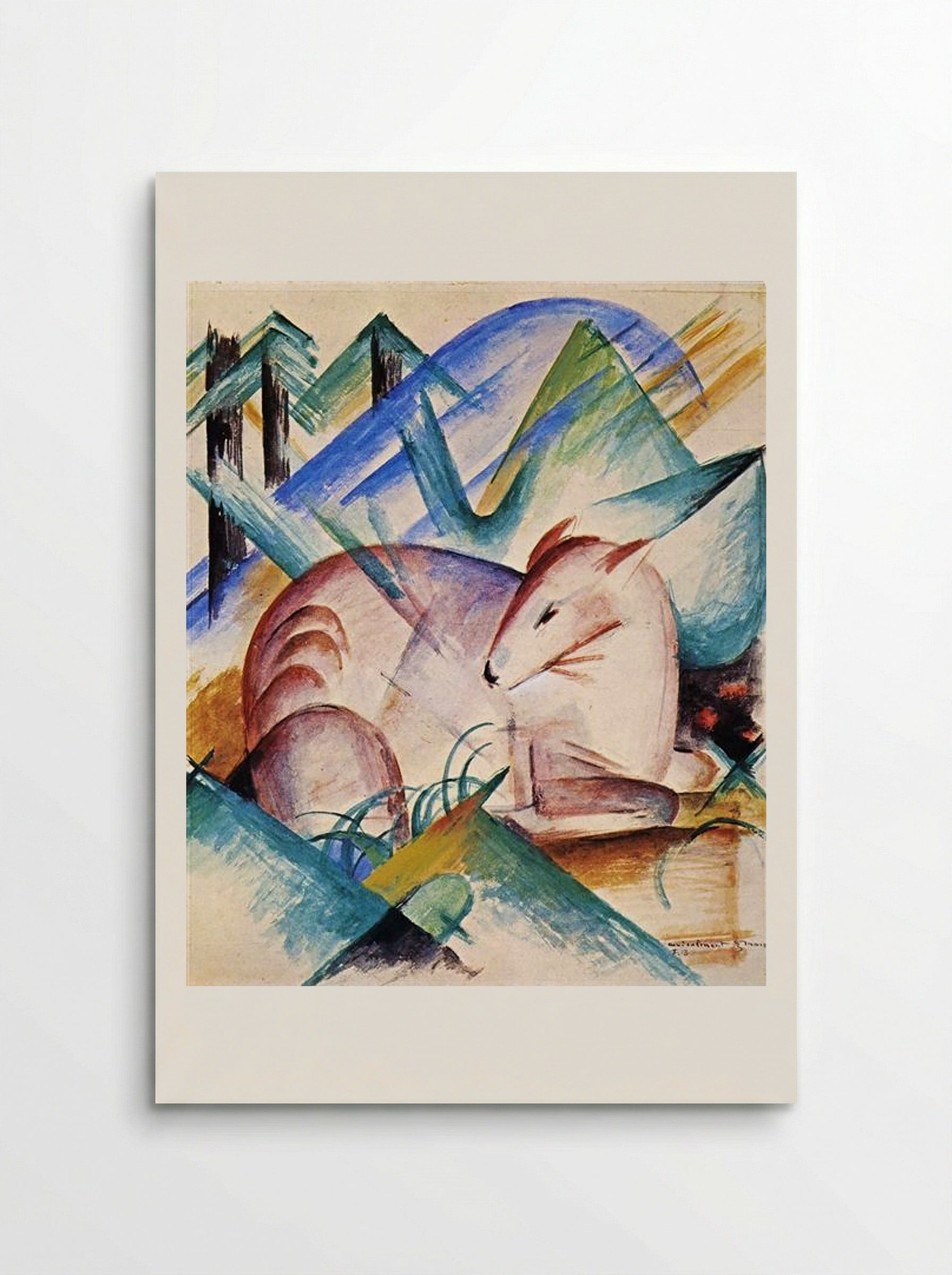 Red Deer - Franz Marc - Poster