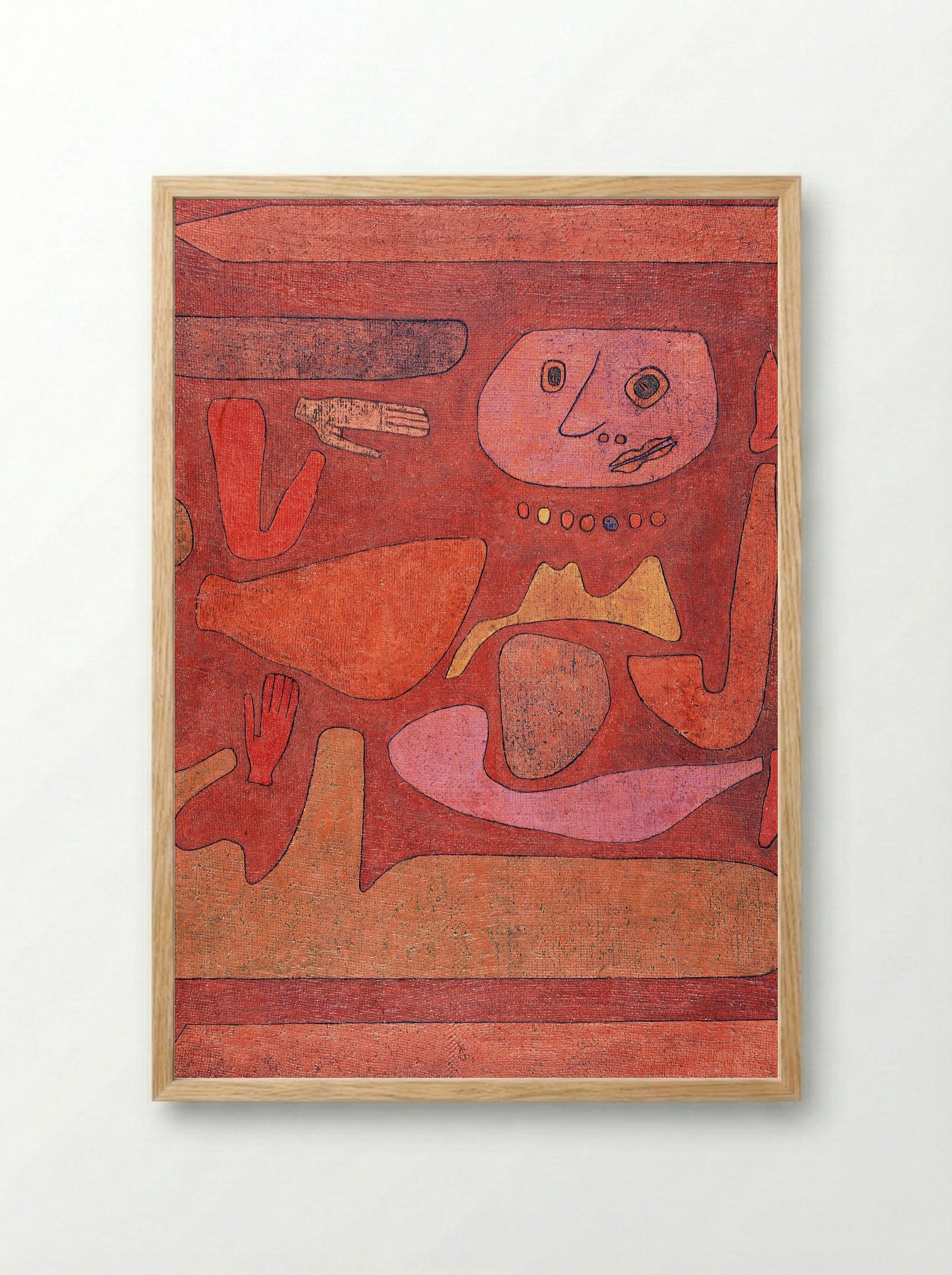 The Man of Confusion - Paul Klee - Framed Print Wood