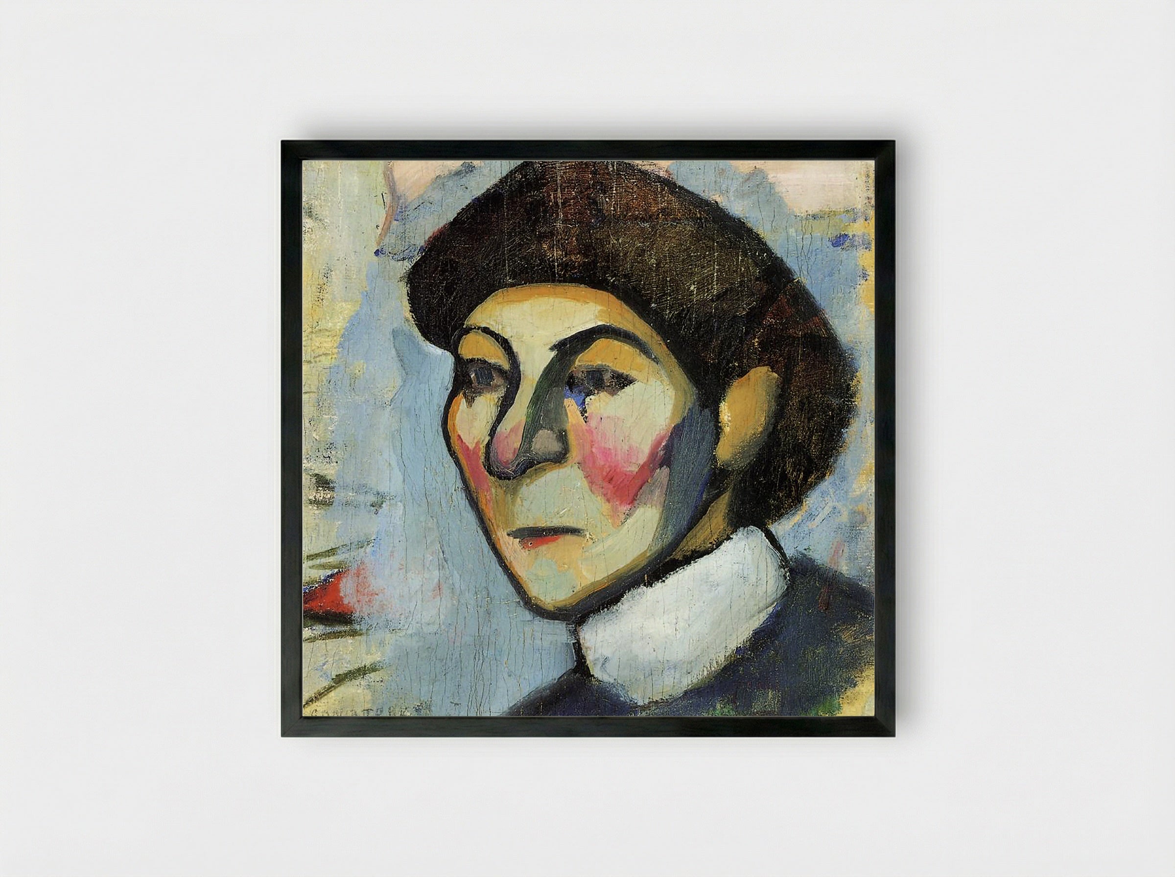 Portrait of Philomene - Sonia Delaunay-Terk - Framed Print Black