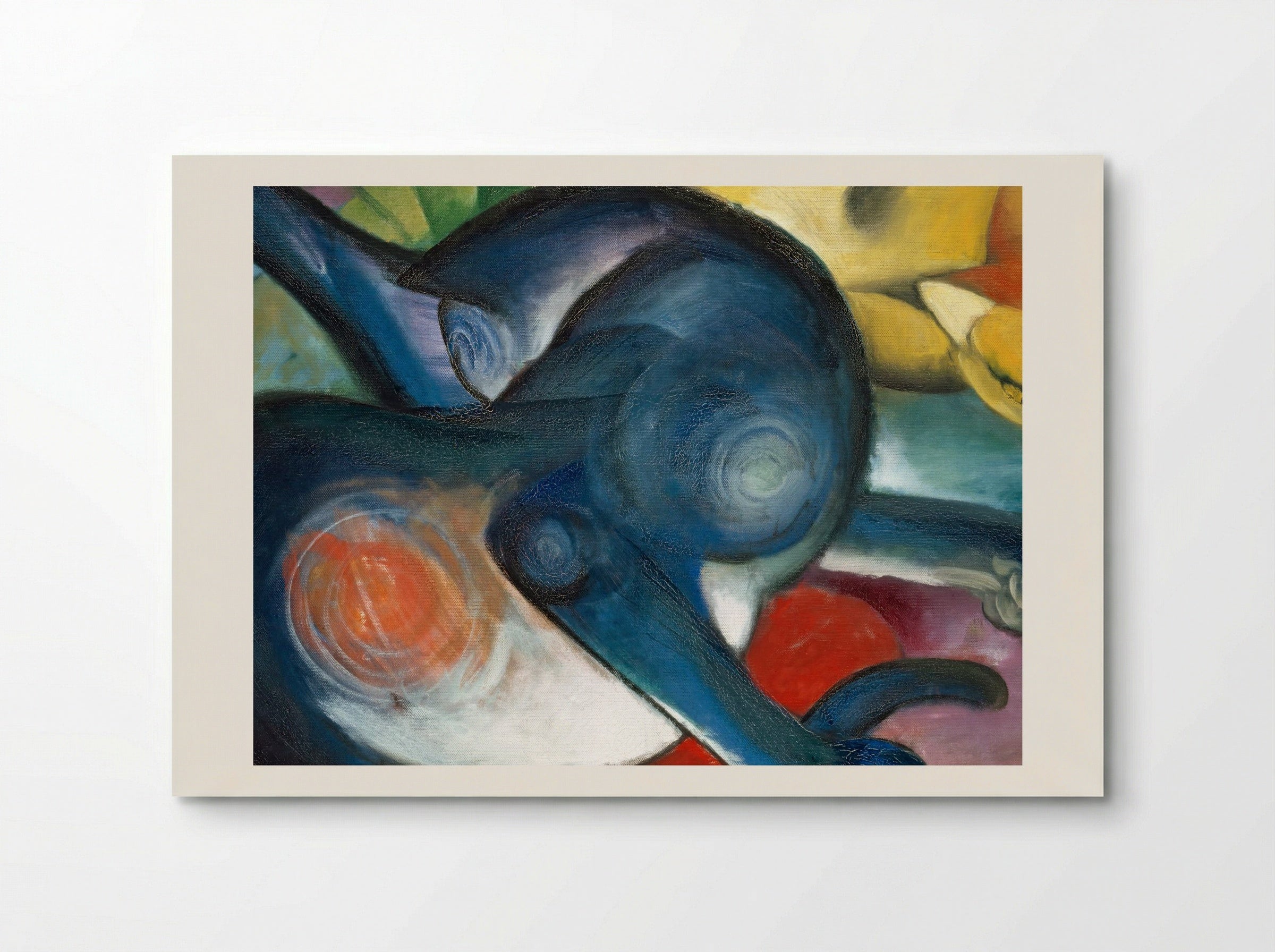 Two Cats, Blue and Yellow - Franz Marc - Poster