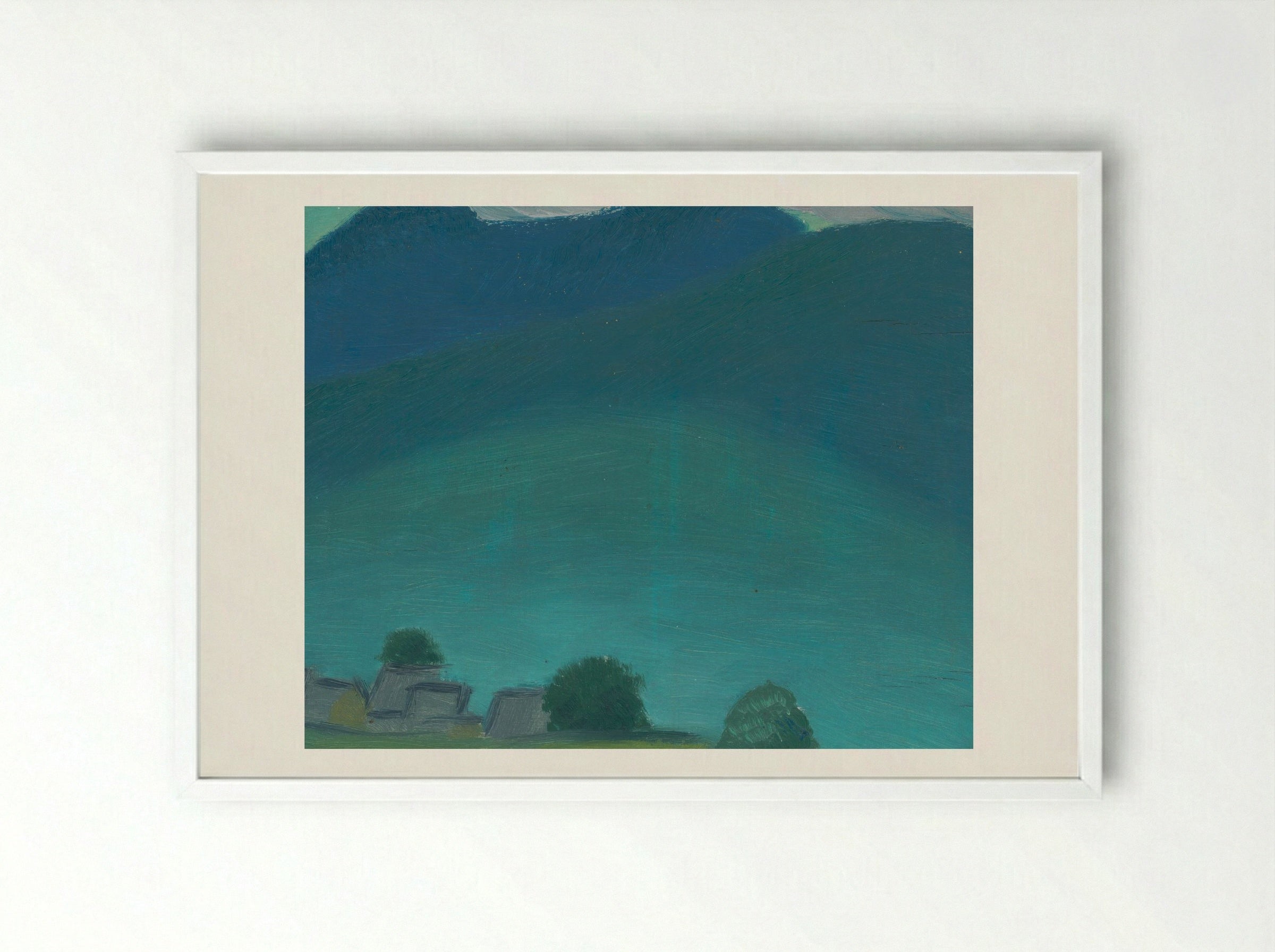 Early Evening - Mikuláš Galanda - Framed Print White