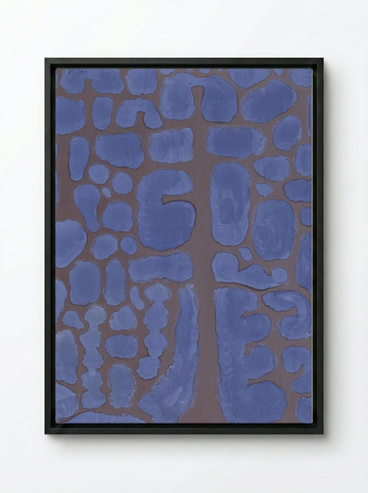 Late Evening Looking Out of the Woods - Paul Klee - Framed Canvas Black